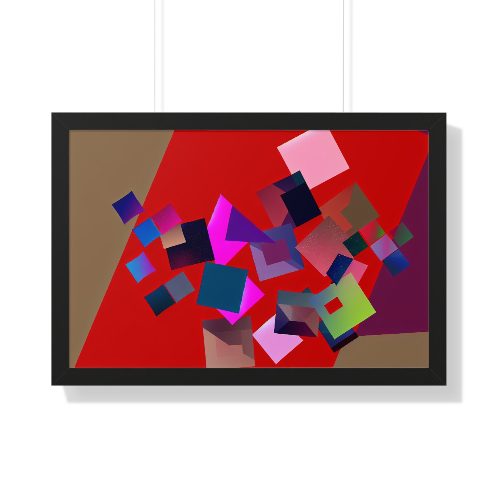 Vibrant Square Serenade | Framed Print