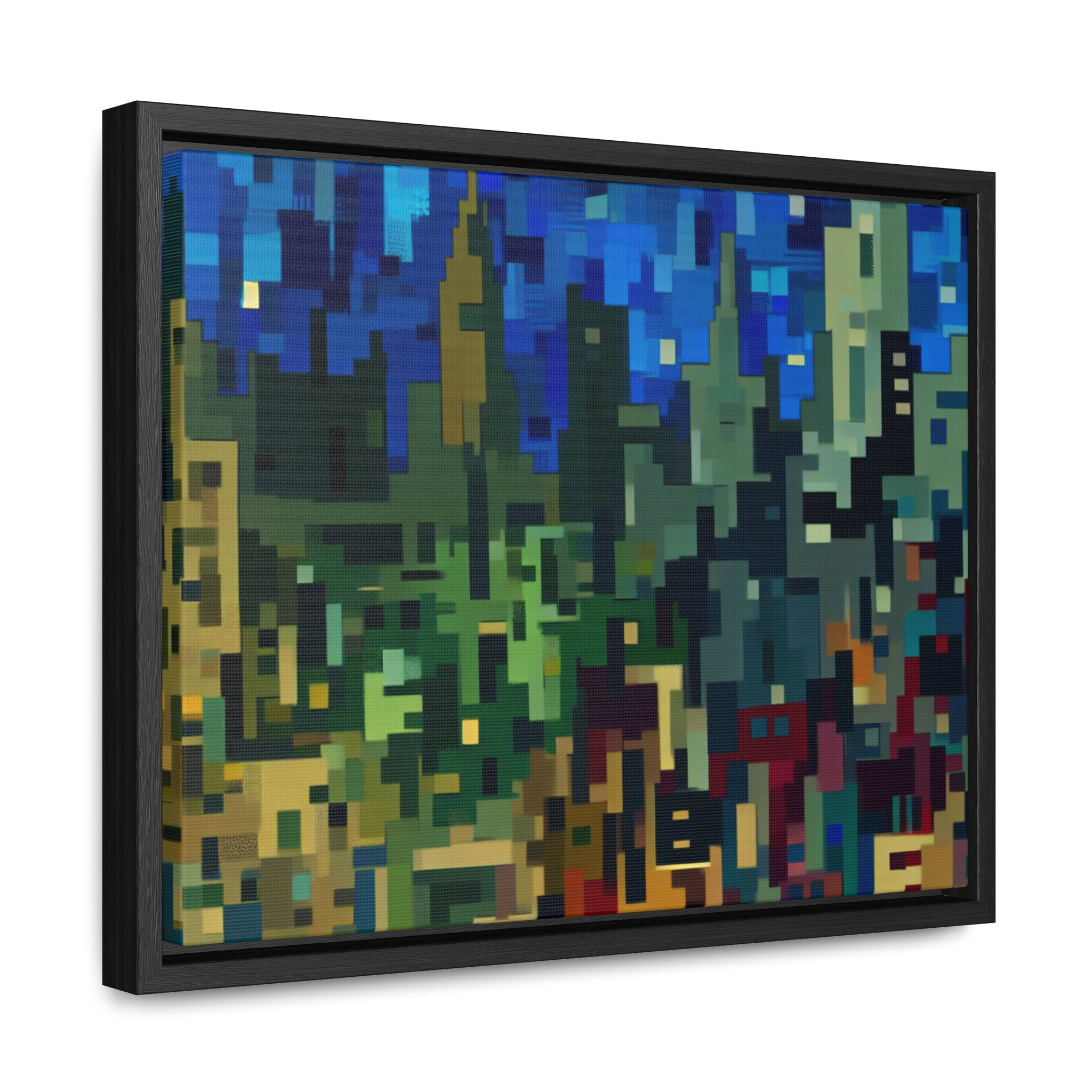 Metalline Urban Reverie | Framed Canvas