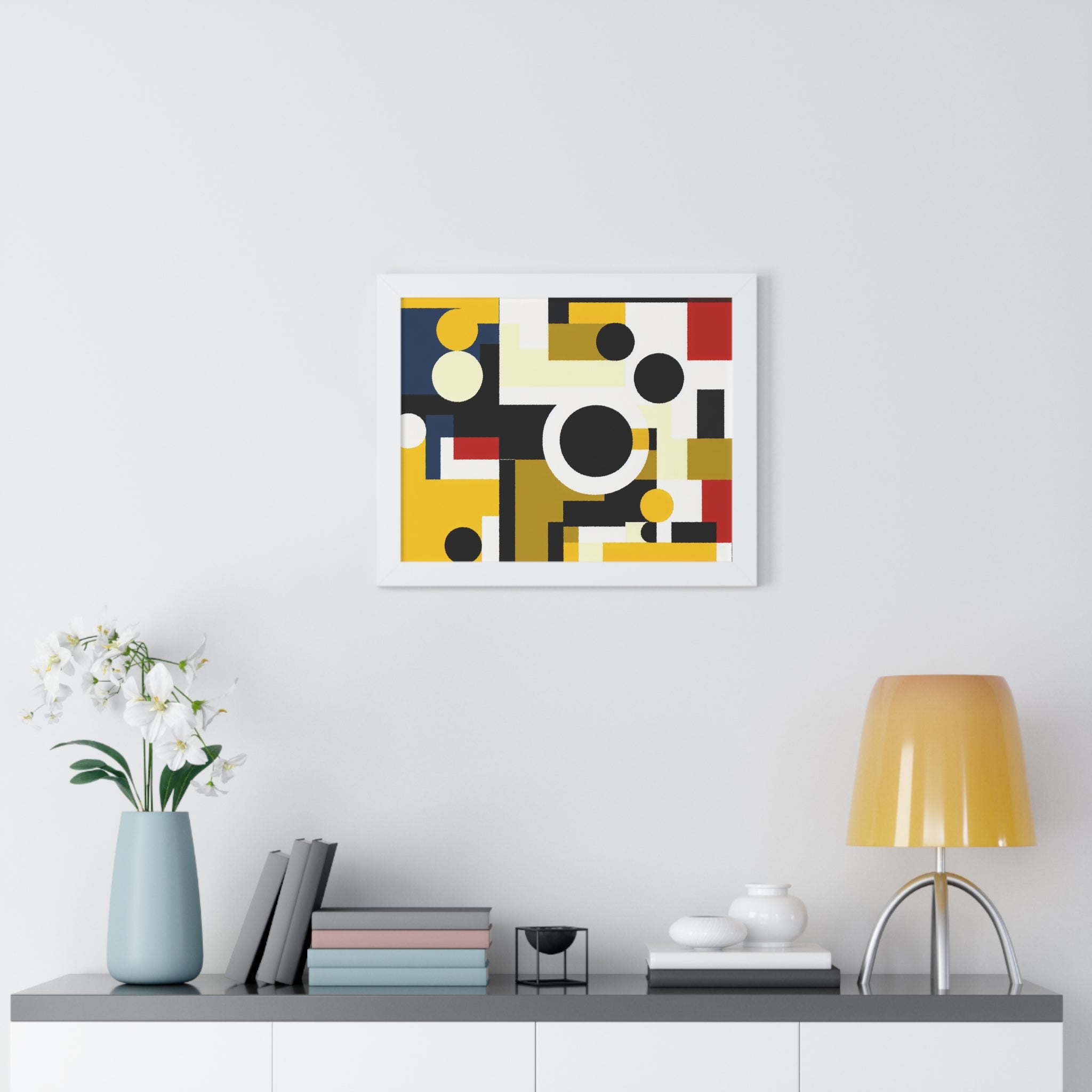 Energized Geometric Harmony | Framed Print