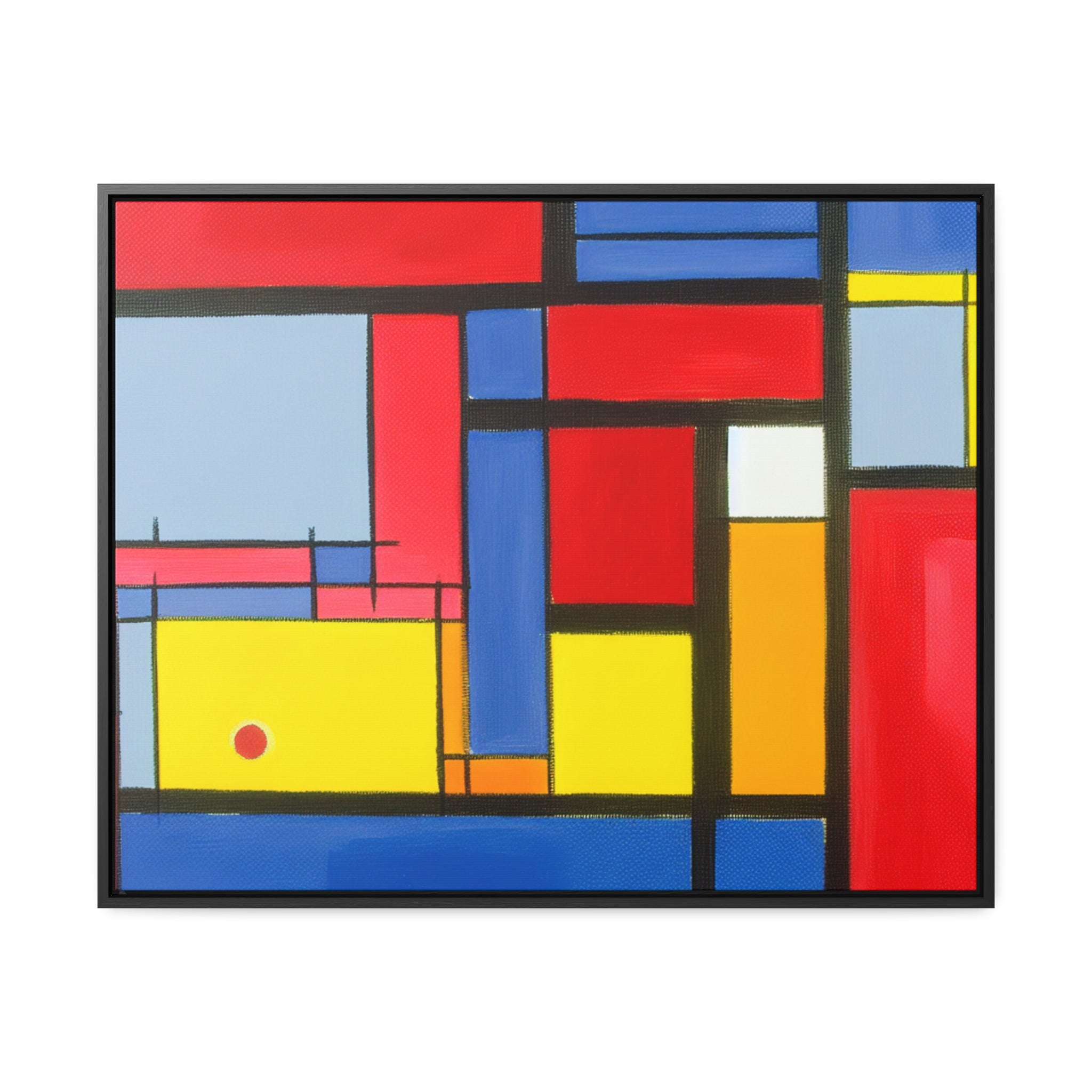 Primary Harmony and Tension | Framed Canvas