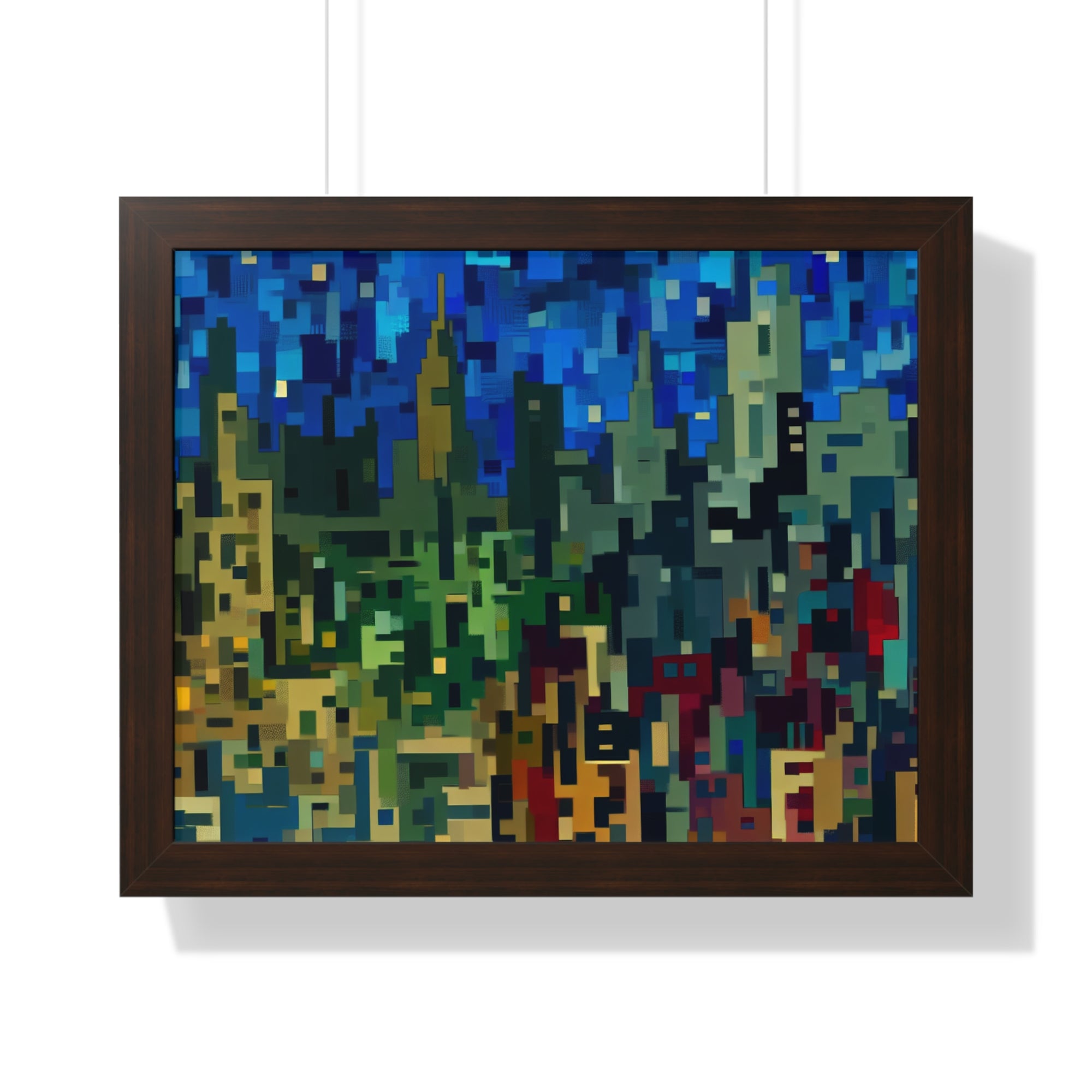 Metalline Urban Reverie | Framed Print