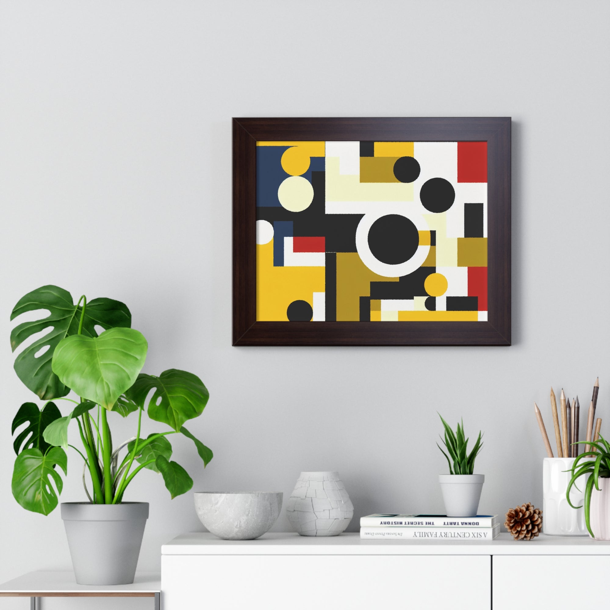 Energized Geometric Harmony | Framed Print