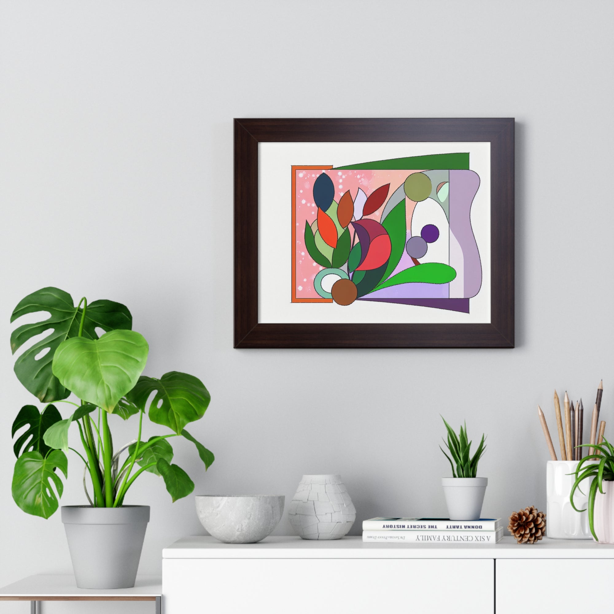 Verdant Whispers and Blooms | Framed Print