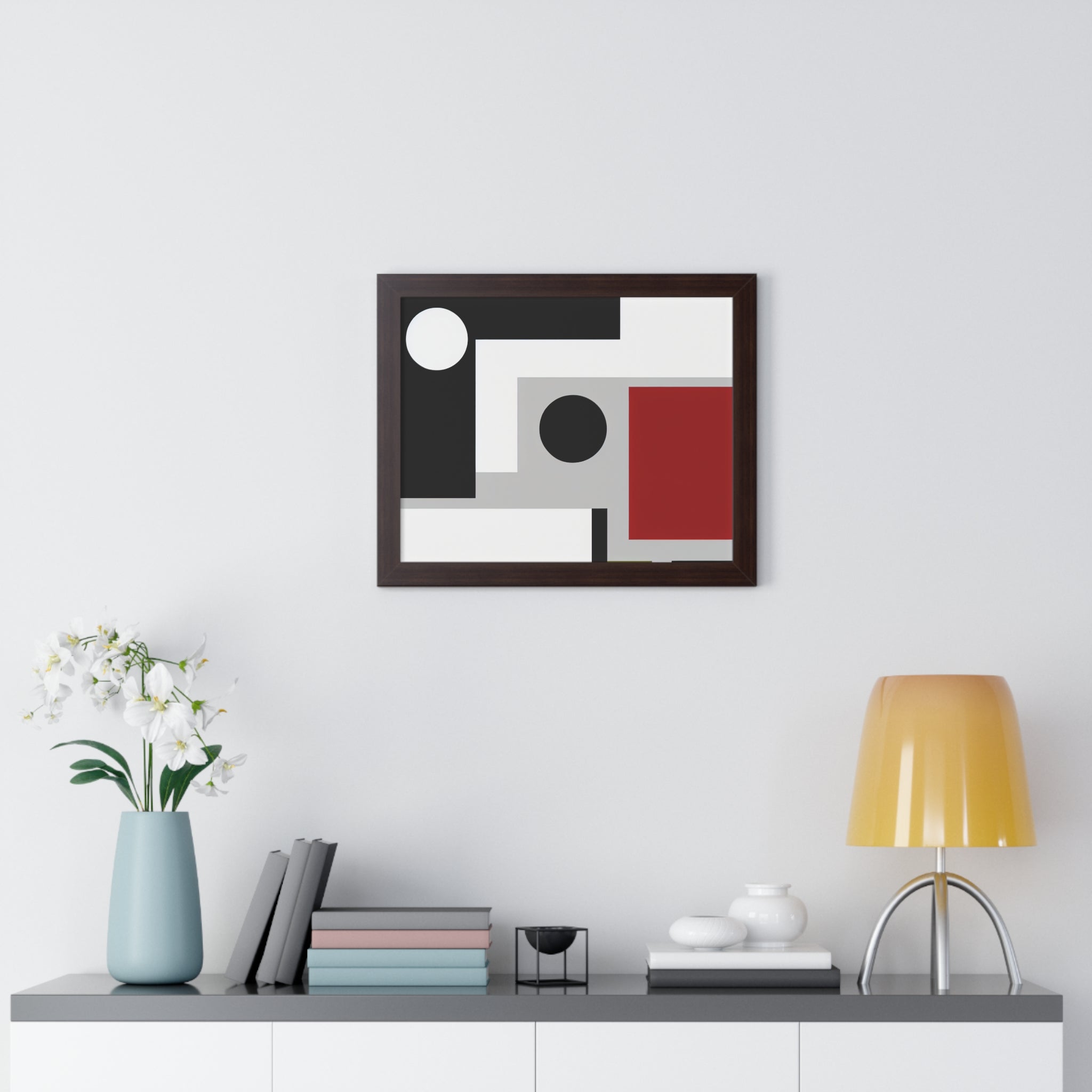 Geometric Reverie and Contrast | Framed Print