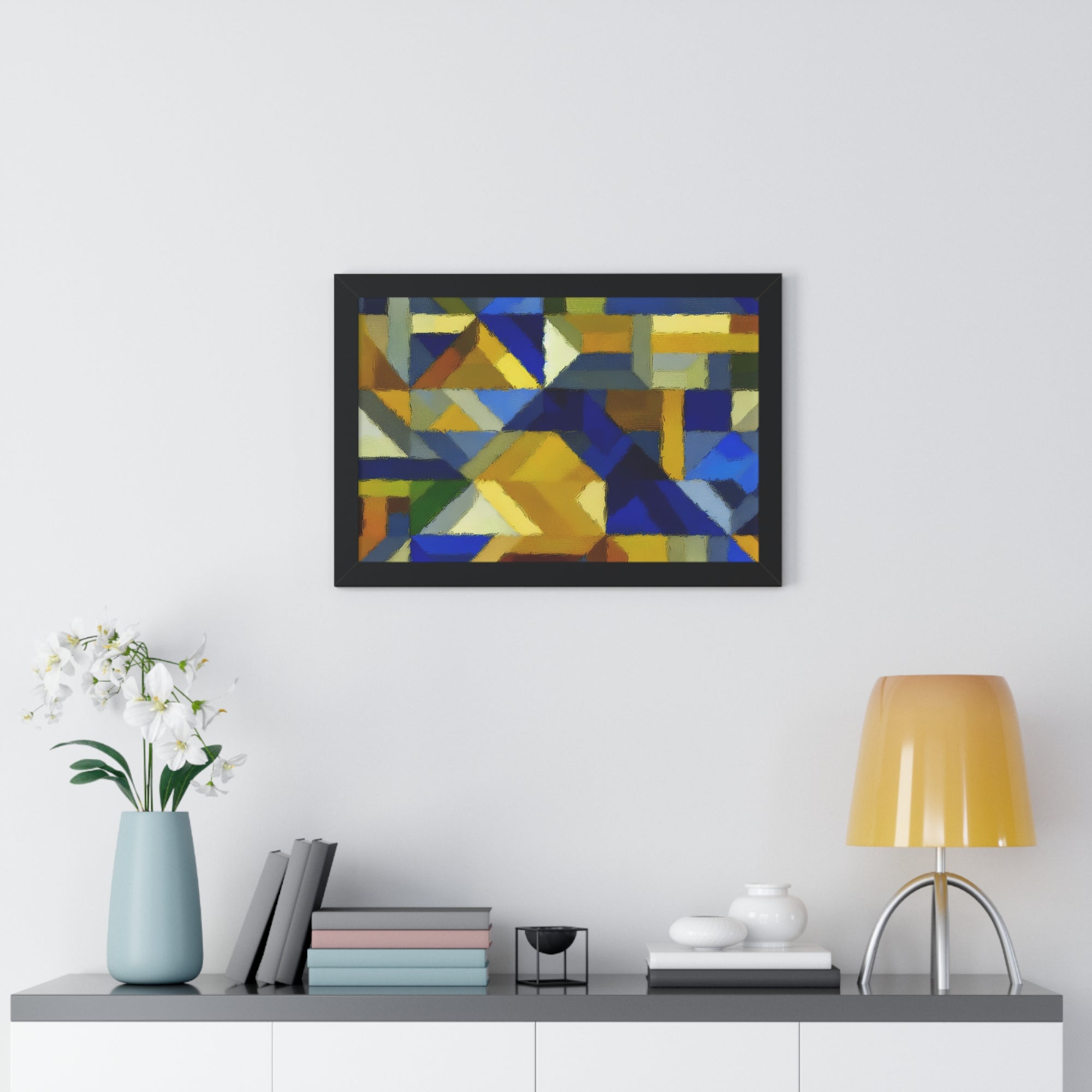 Fractured Vibrance and Motion | Framed Print