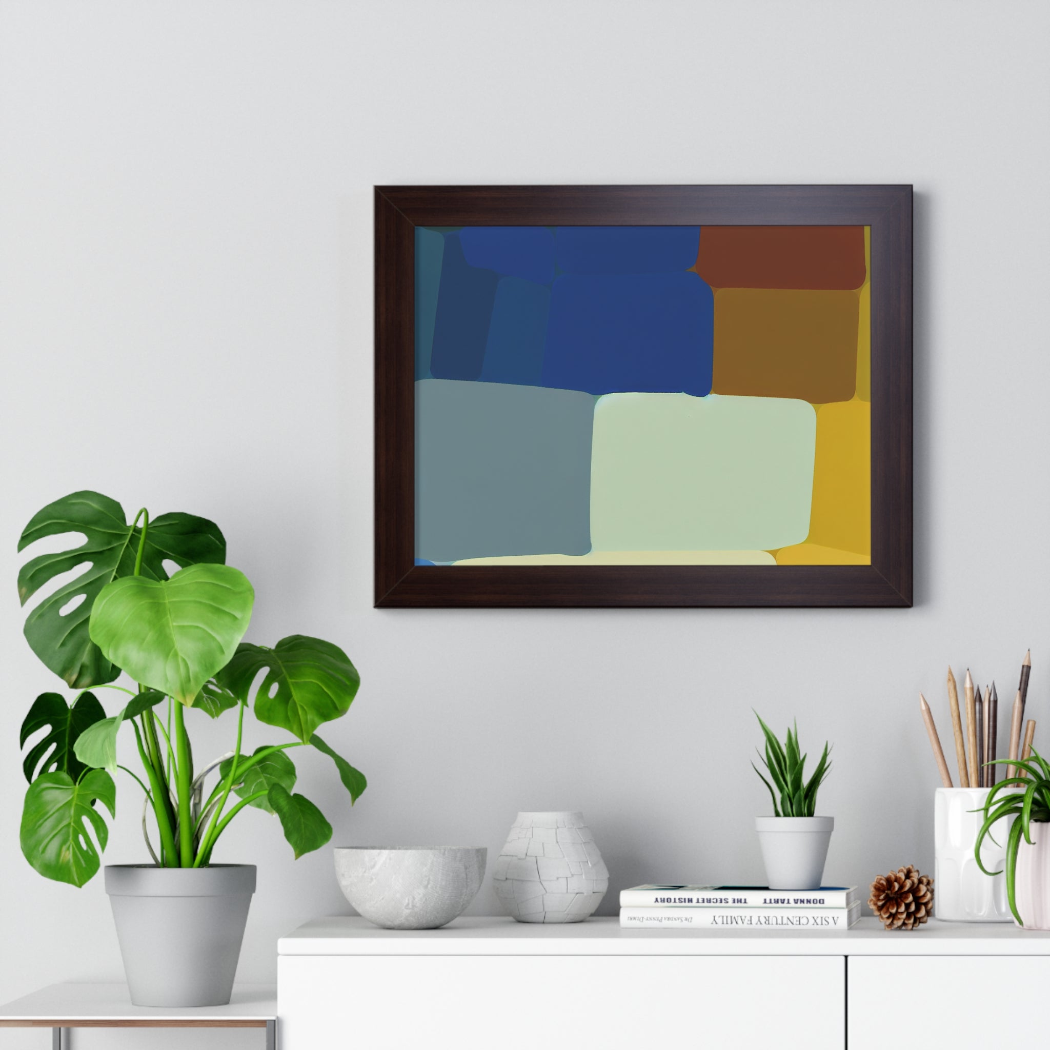 Fluid Harmony and Depth | Framed Print