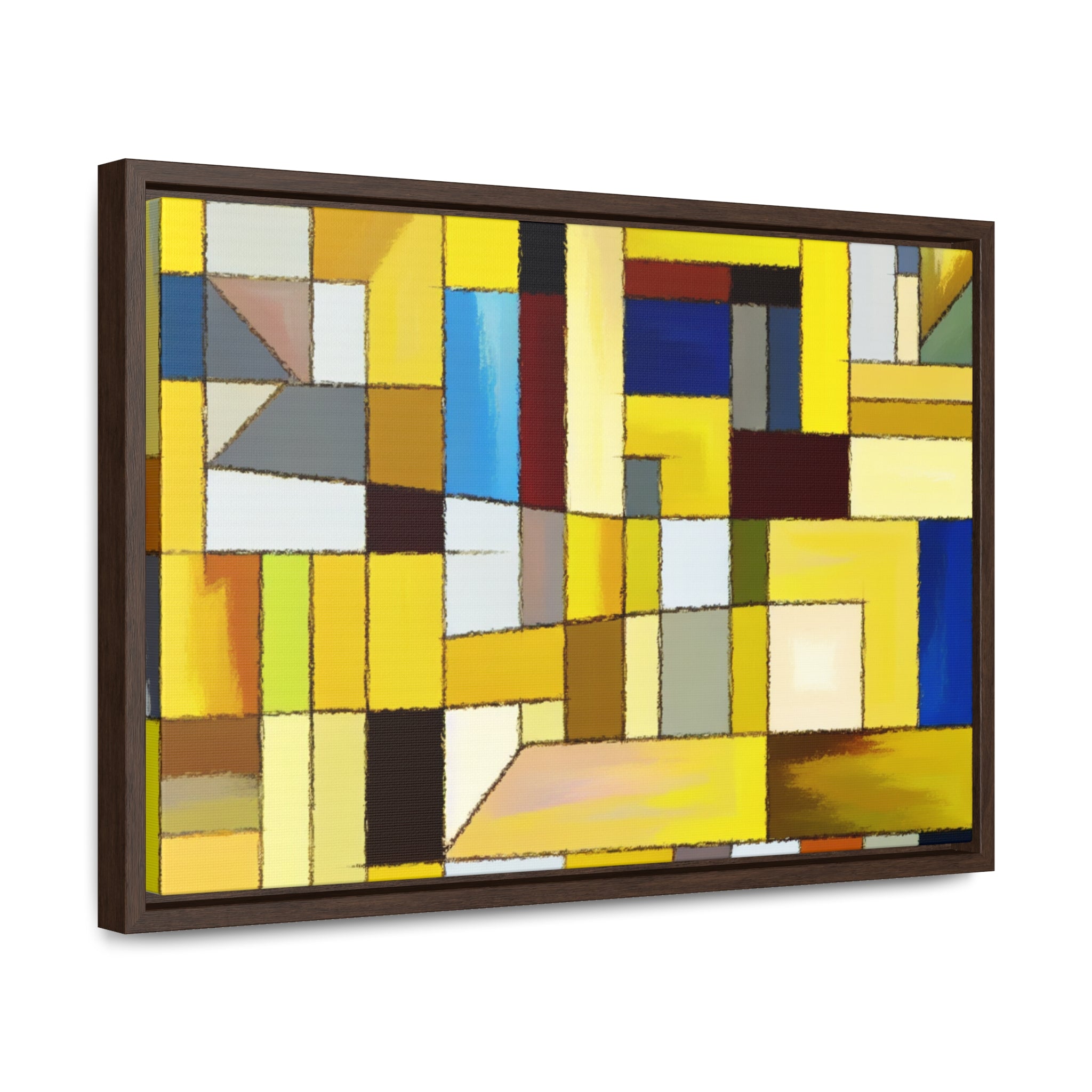 Chromatic Fragments and Light | Framed Canvas