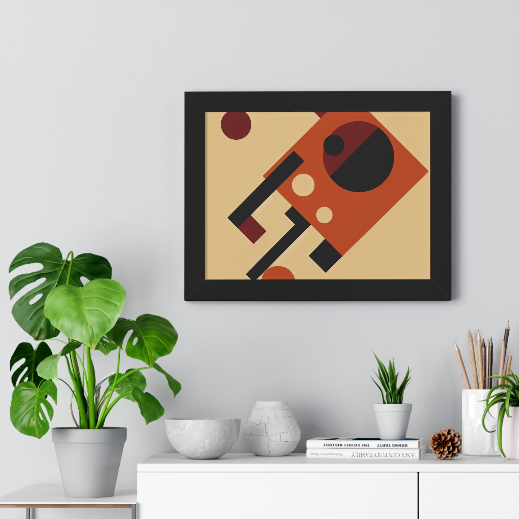 Fiery Harmony of Shapes | Framed Print