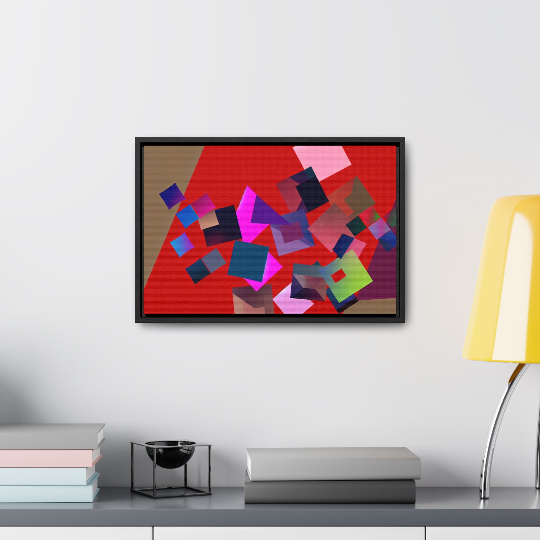 Vibrant Square Serenade | Framed Canvas