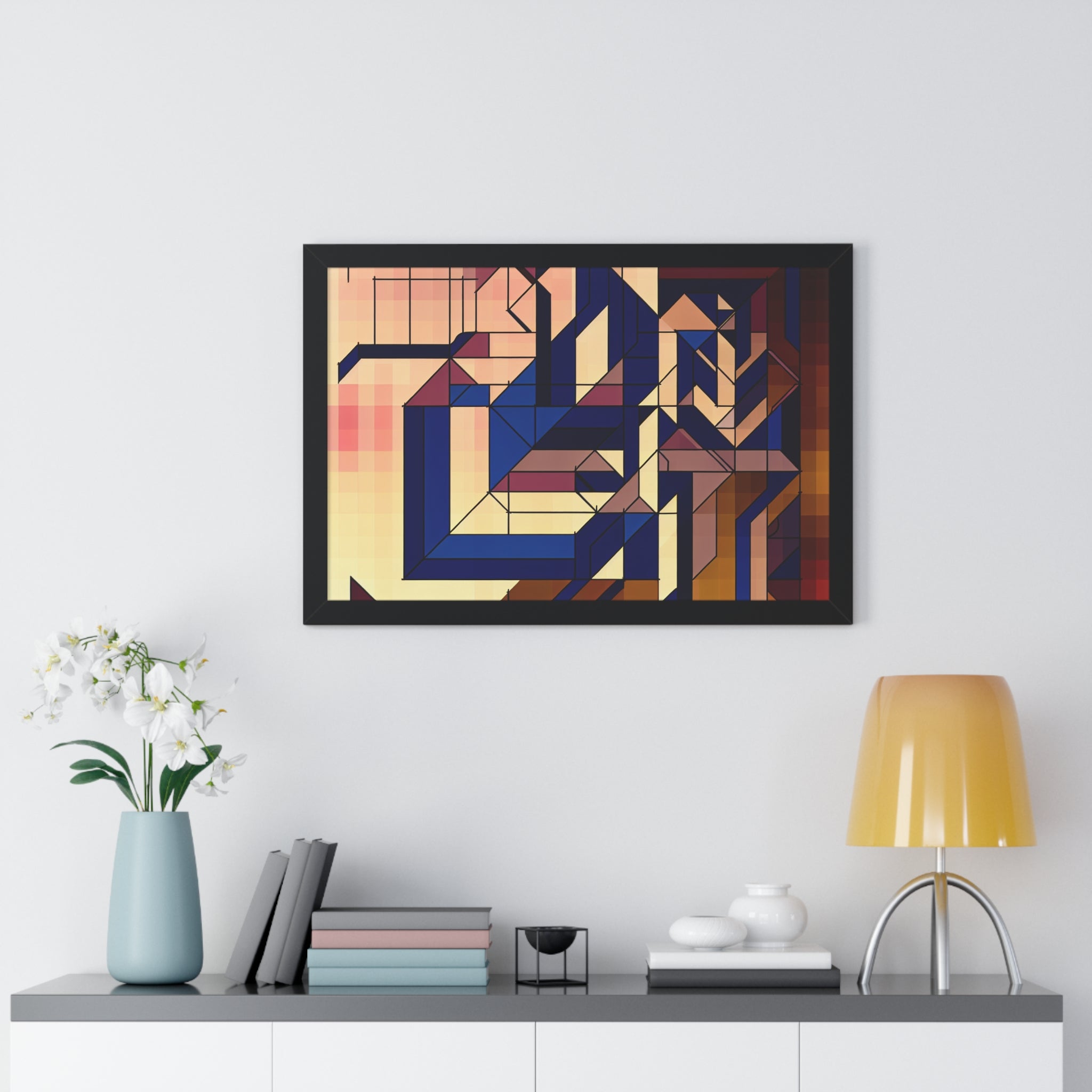 Fluid Geometry and Harmony | Framed Print