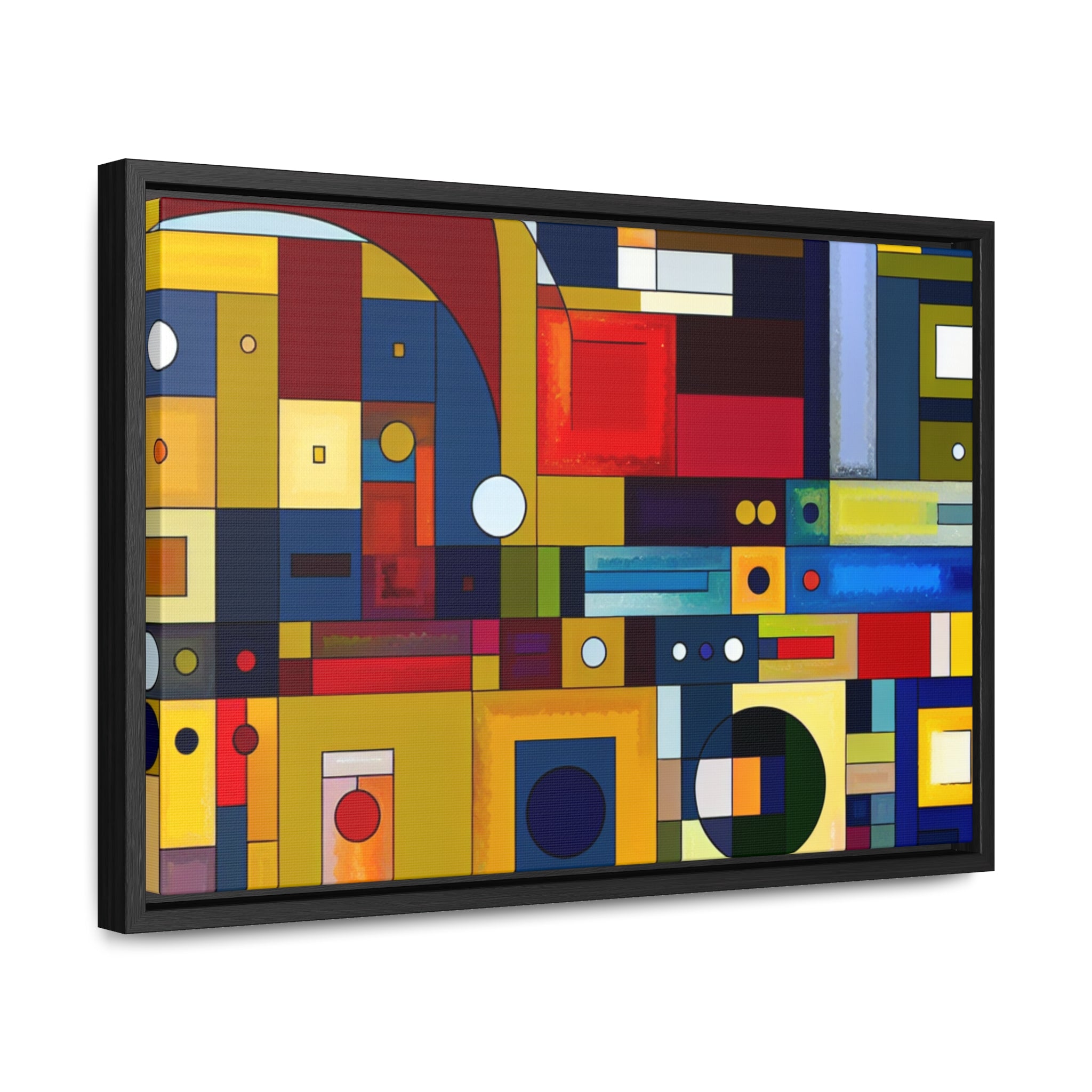 Chromatic Intersections | Framed Canvas