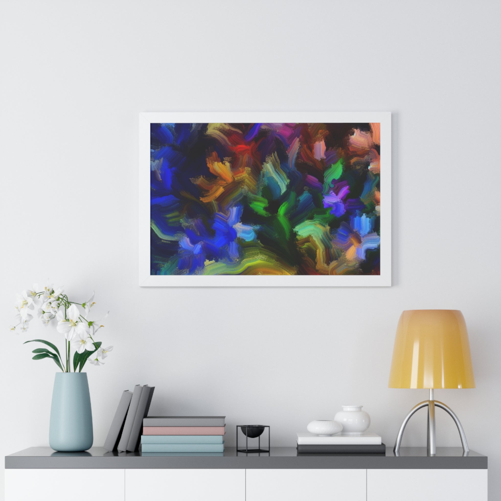 Vibrant Whispers of Flora | Framed Print