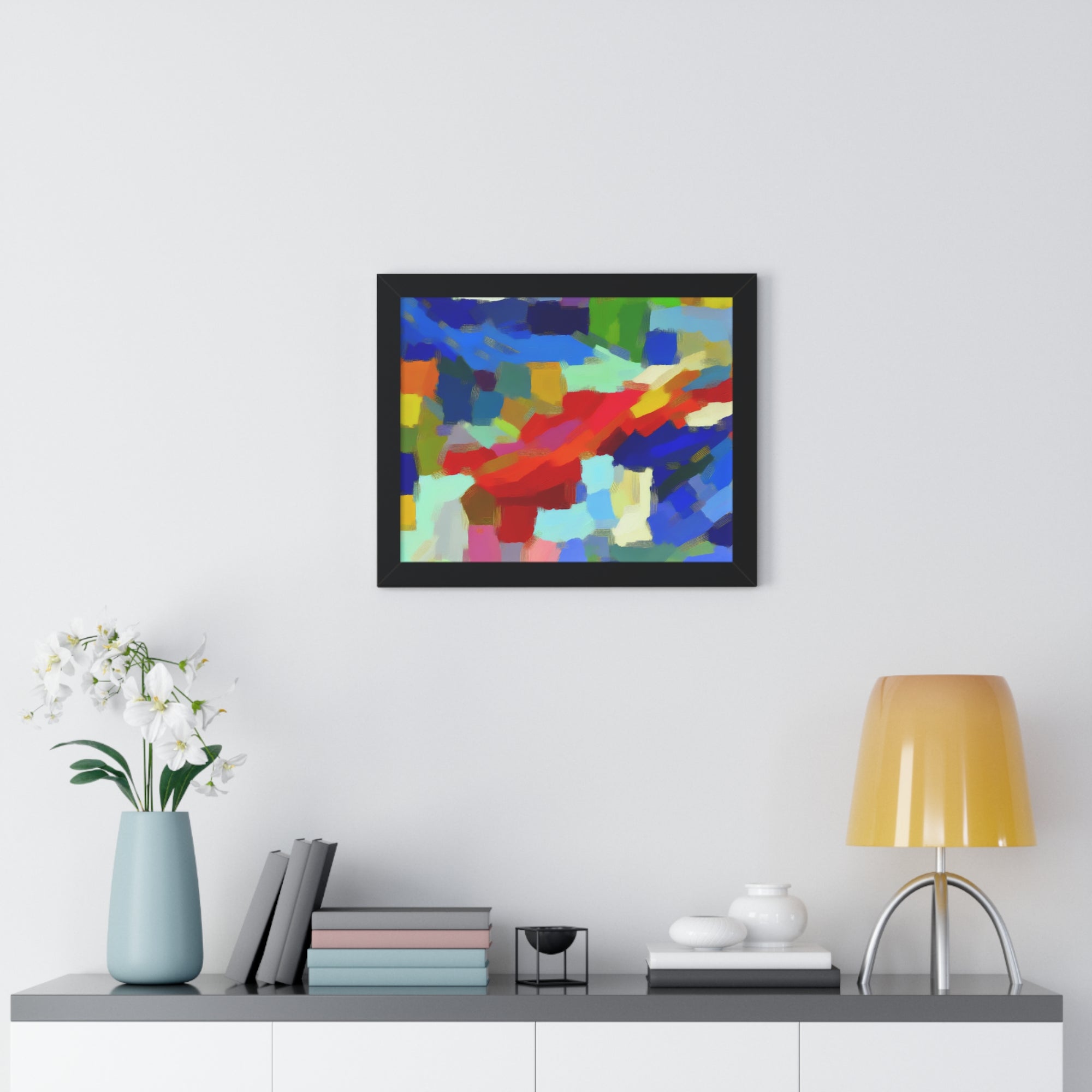 Rhythmic Color Dance | Framed Print