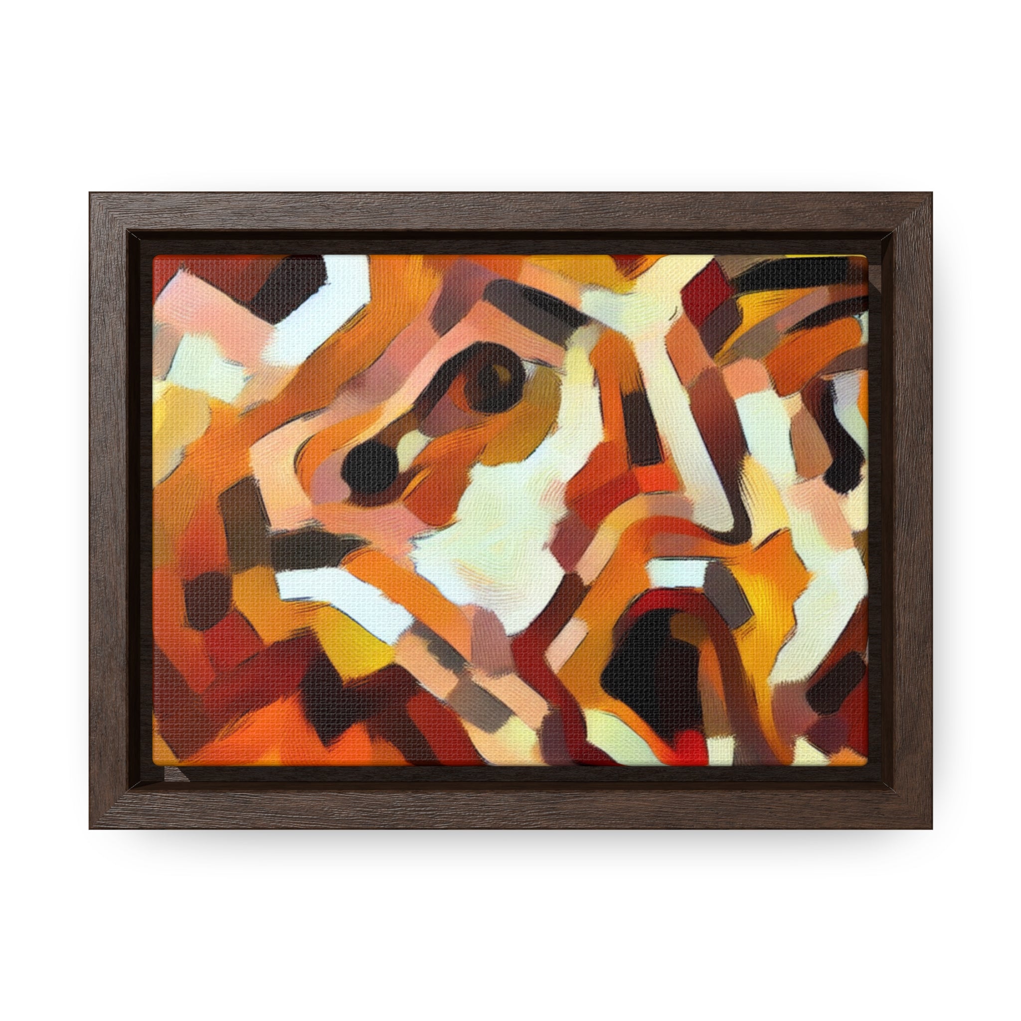 Fiery Unraveling and Dread | Framed Canvas