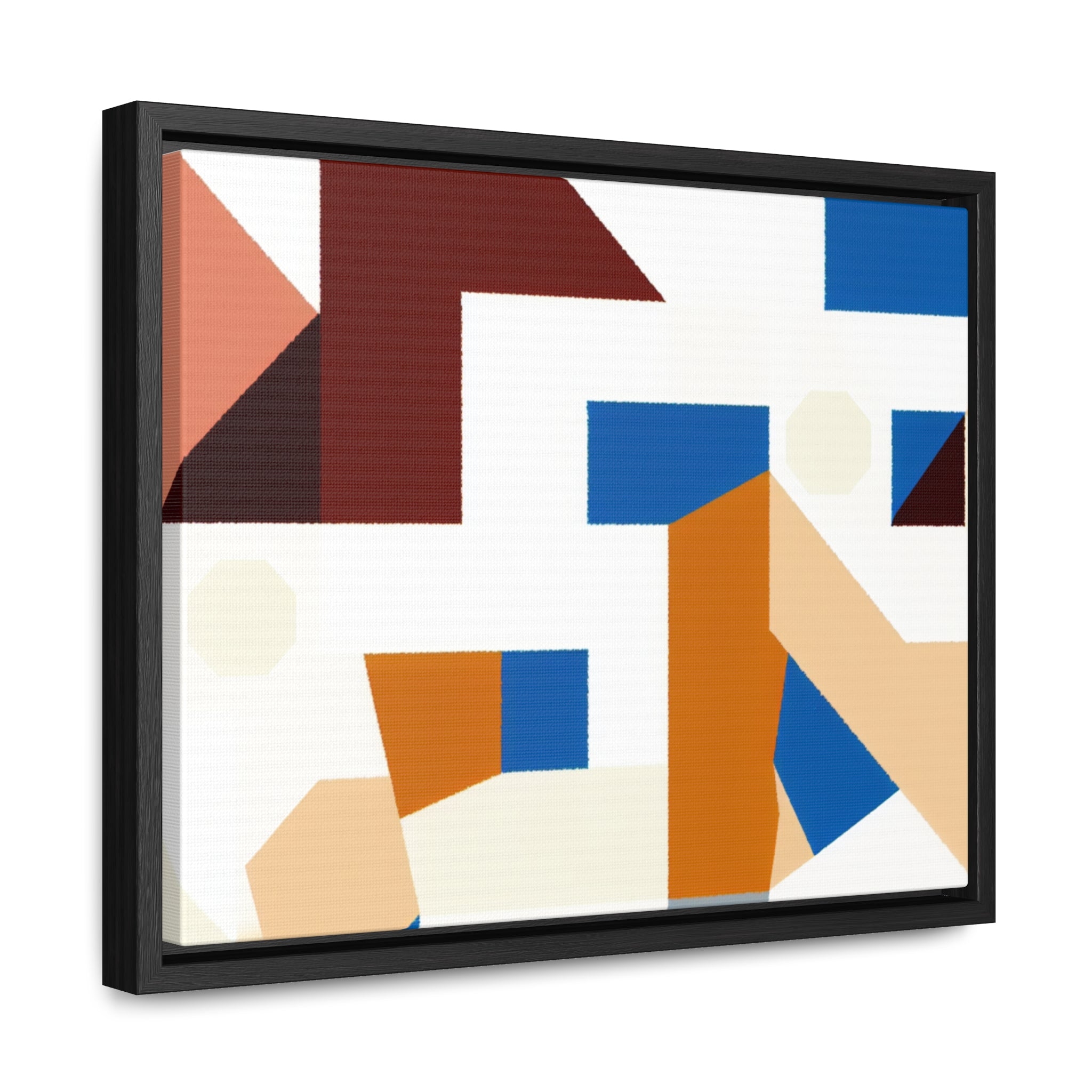 Rhythmic Fragments of Color | Framed Canvas