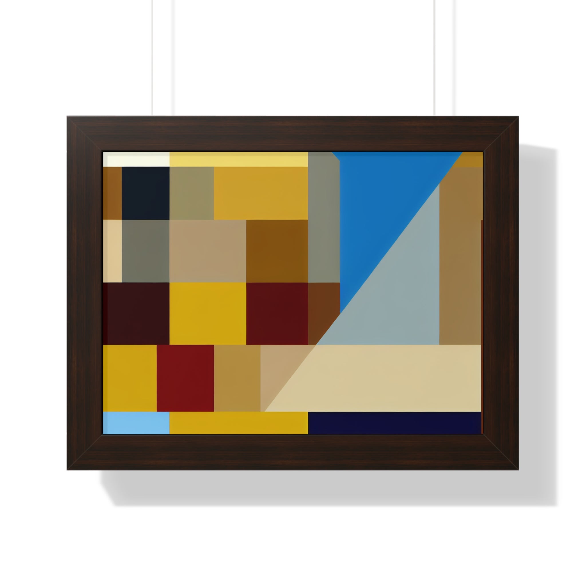 Colorful Geometric Symphony | Framed Print