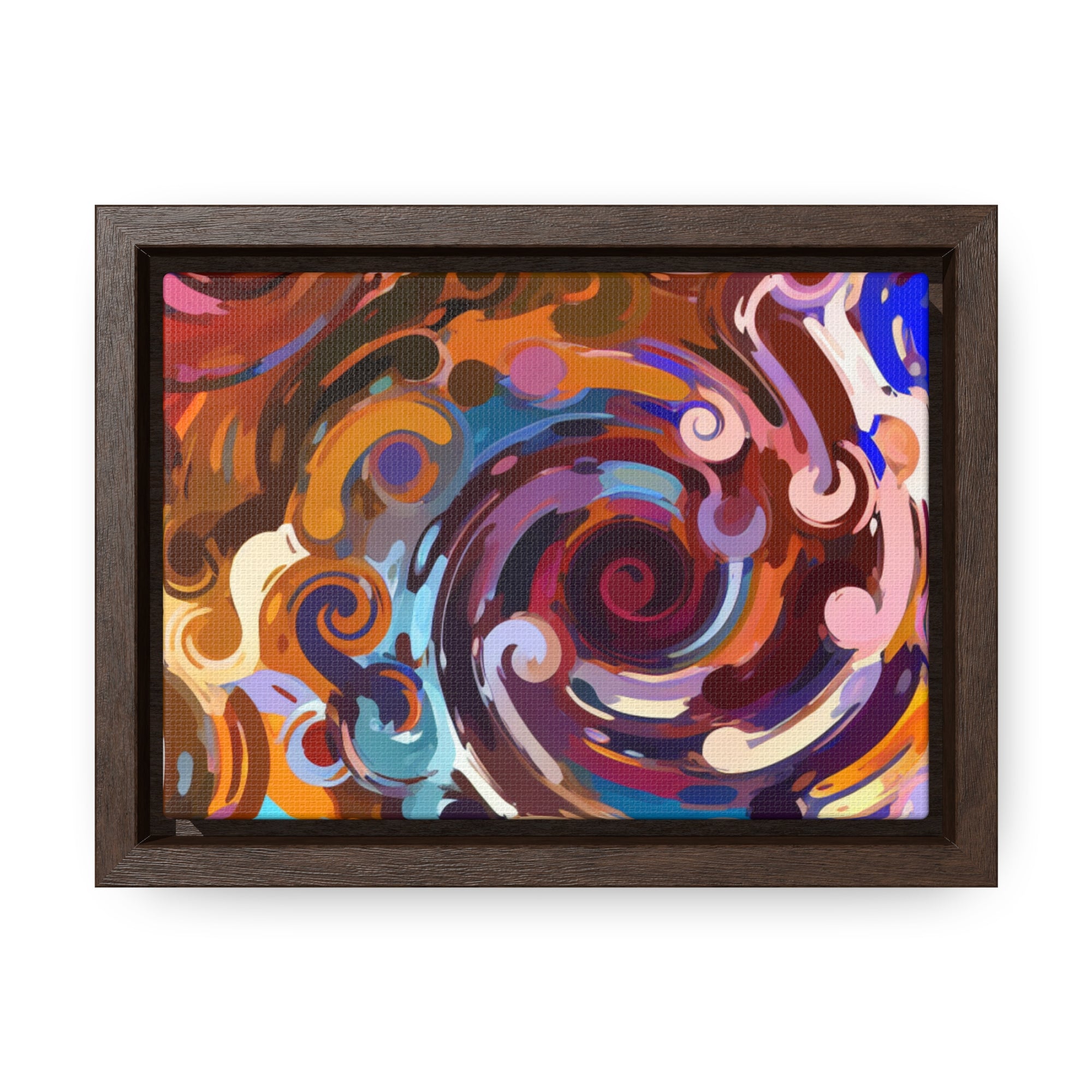 Elysian Whirls and Splashes | Framed Canvas