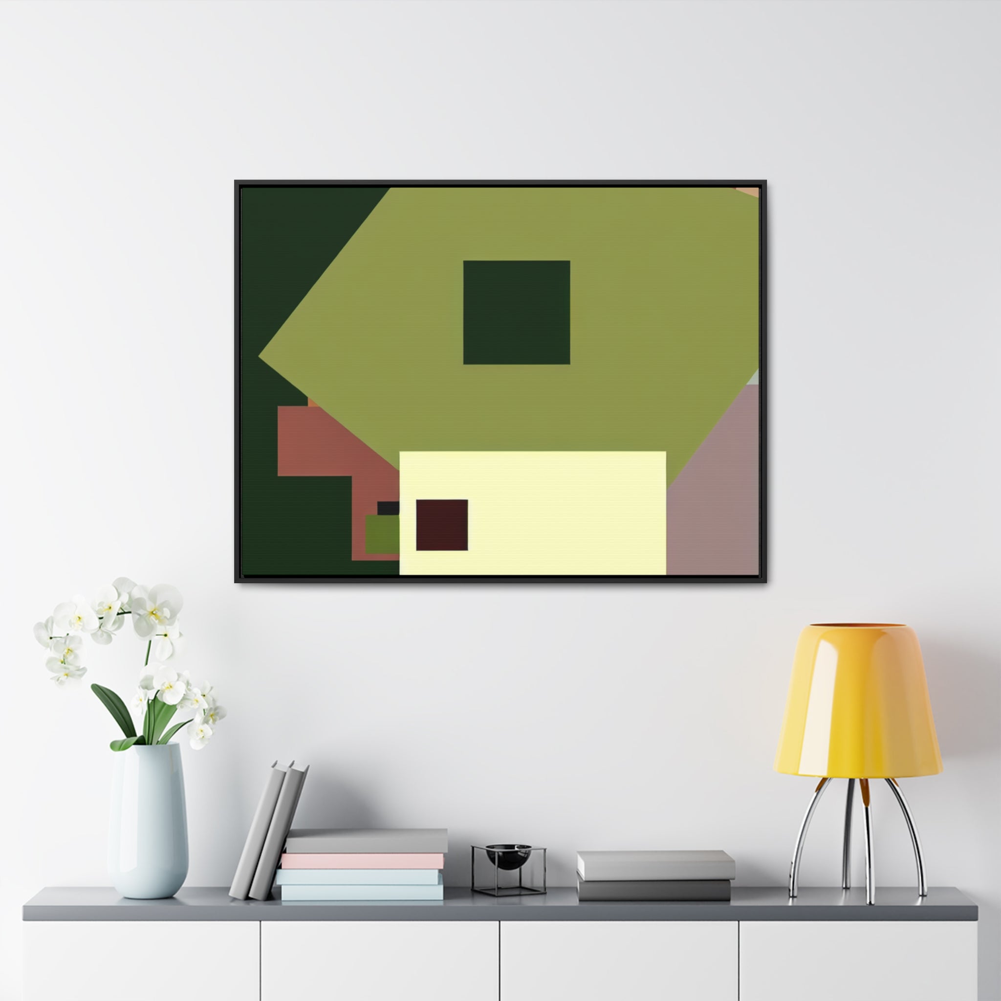 Whispers of Geometry | Framed Canvas