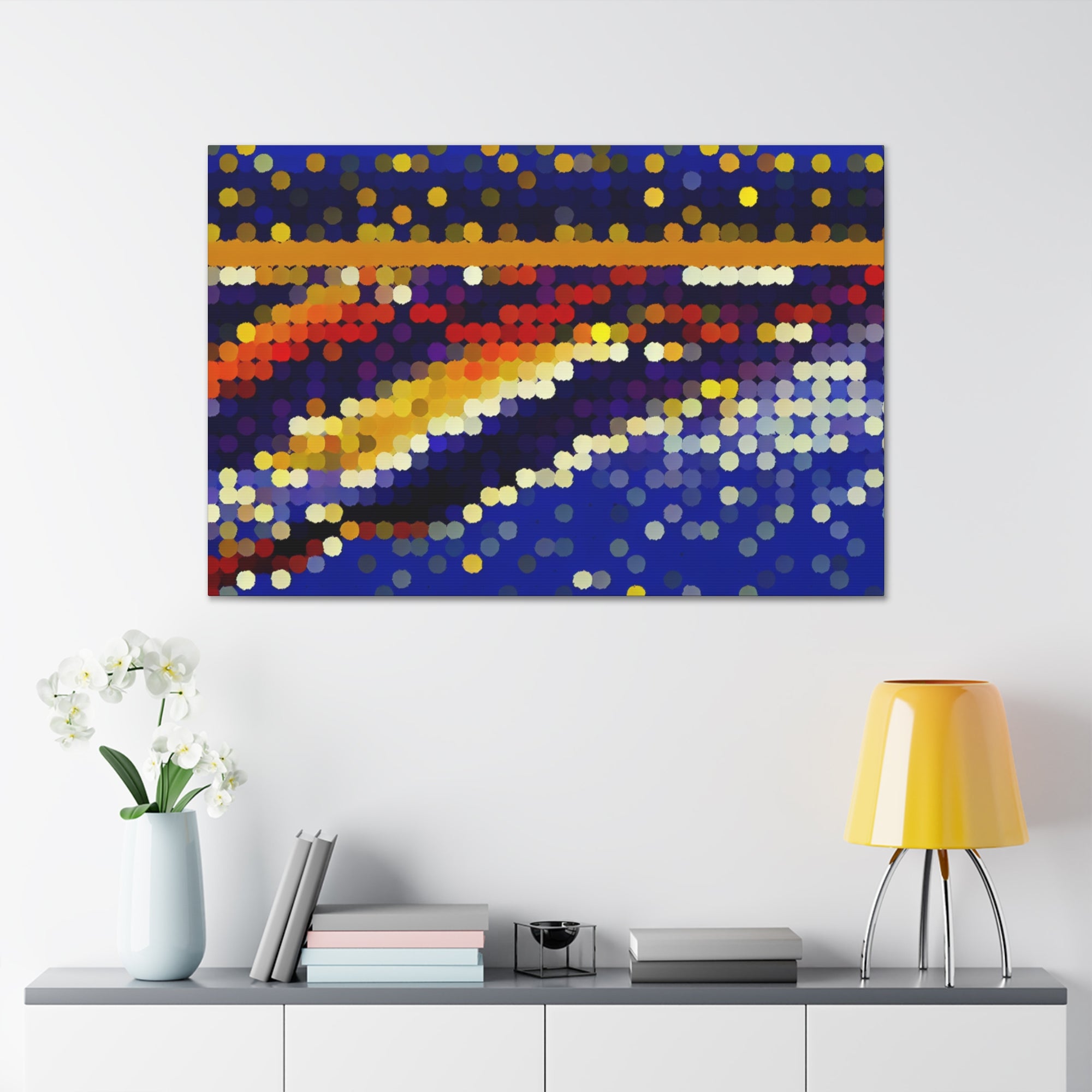 Ethereal Dots in Motion | Canvas