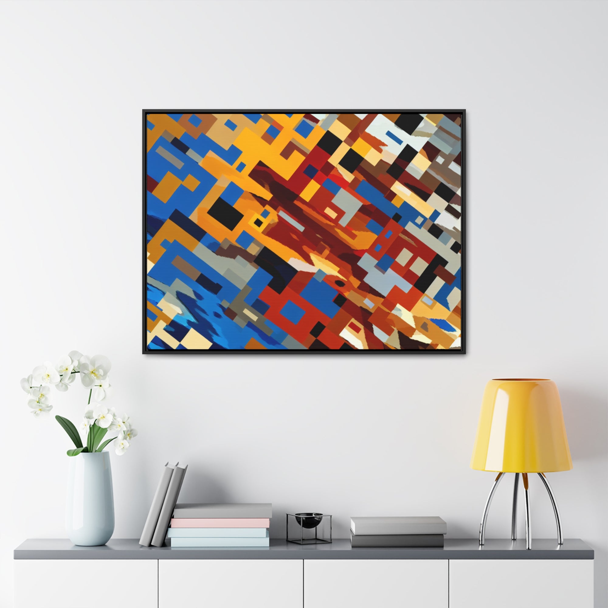 Urban Pulse and Shadows | Framed Canvas