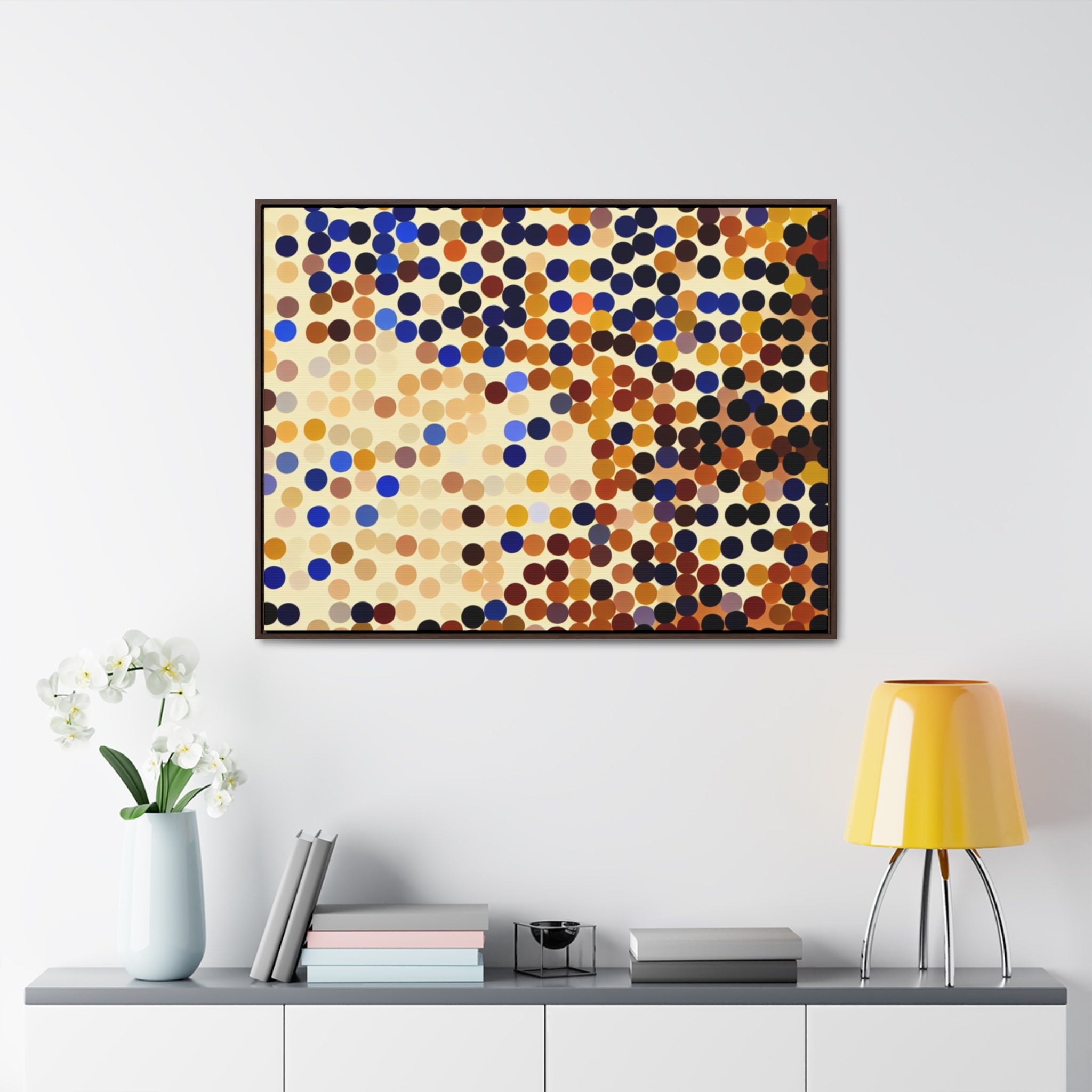 Whispers of Circles | Framed Canvas