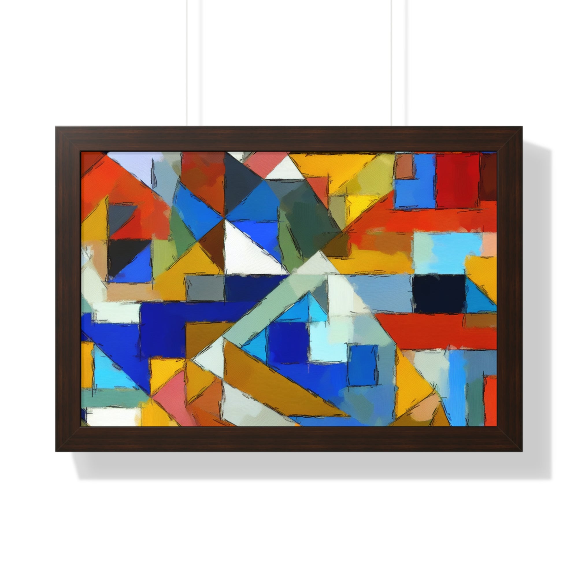 Geometric Pulse and Color | Framed Print