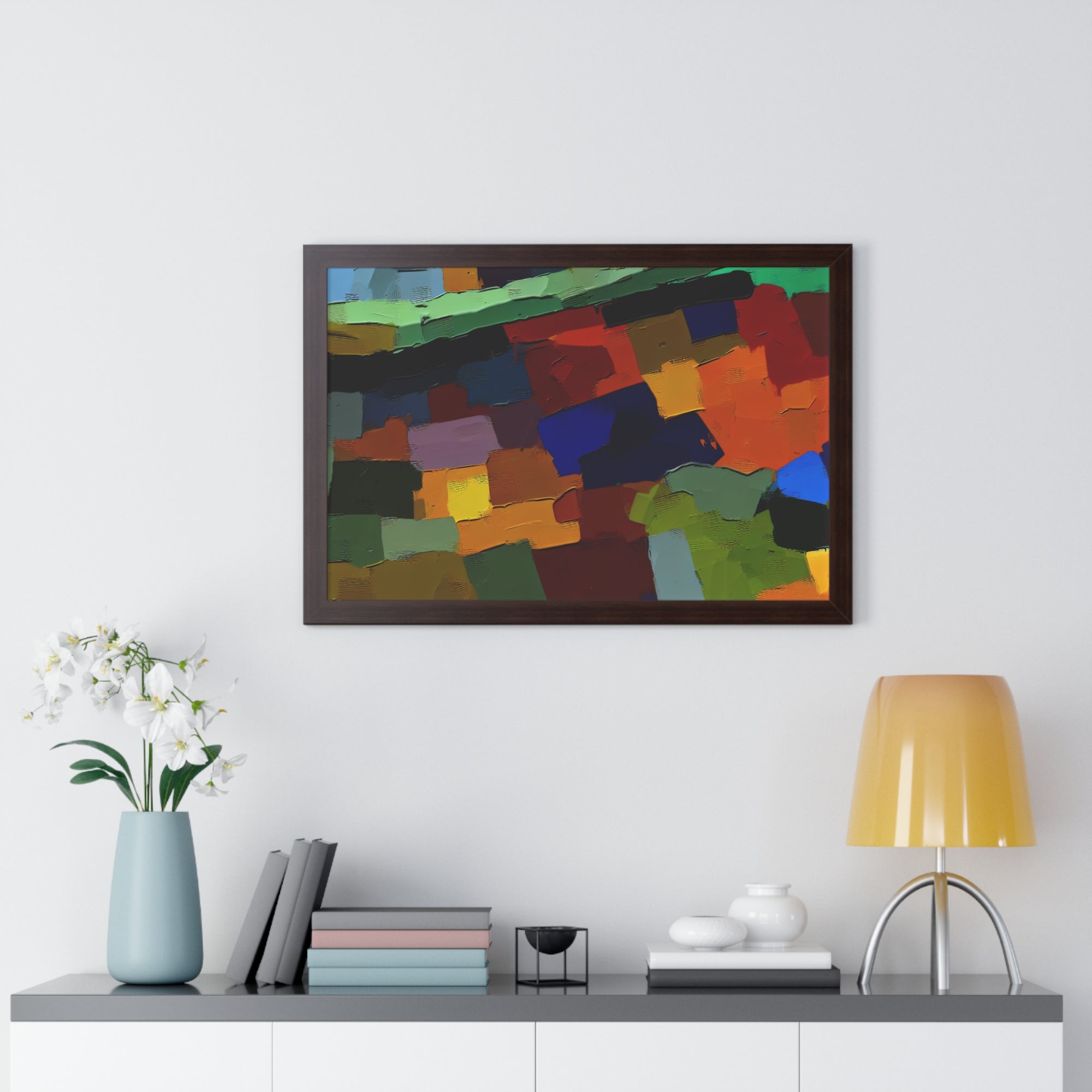 Chromatic Drift and Depth | Framed Print