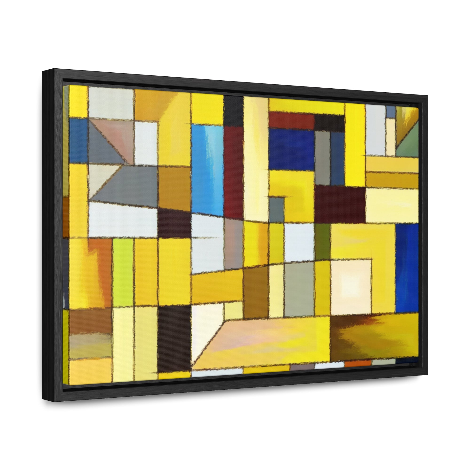 Chromatic Fragments and Light | Framed Canvas