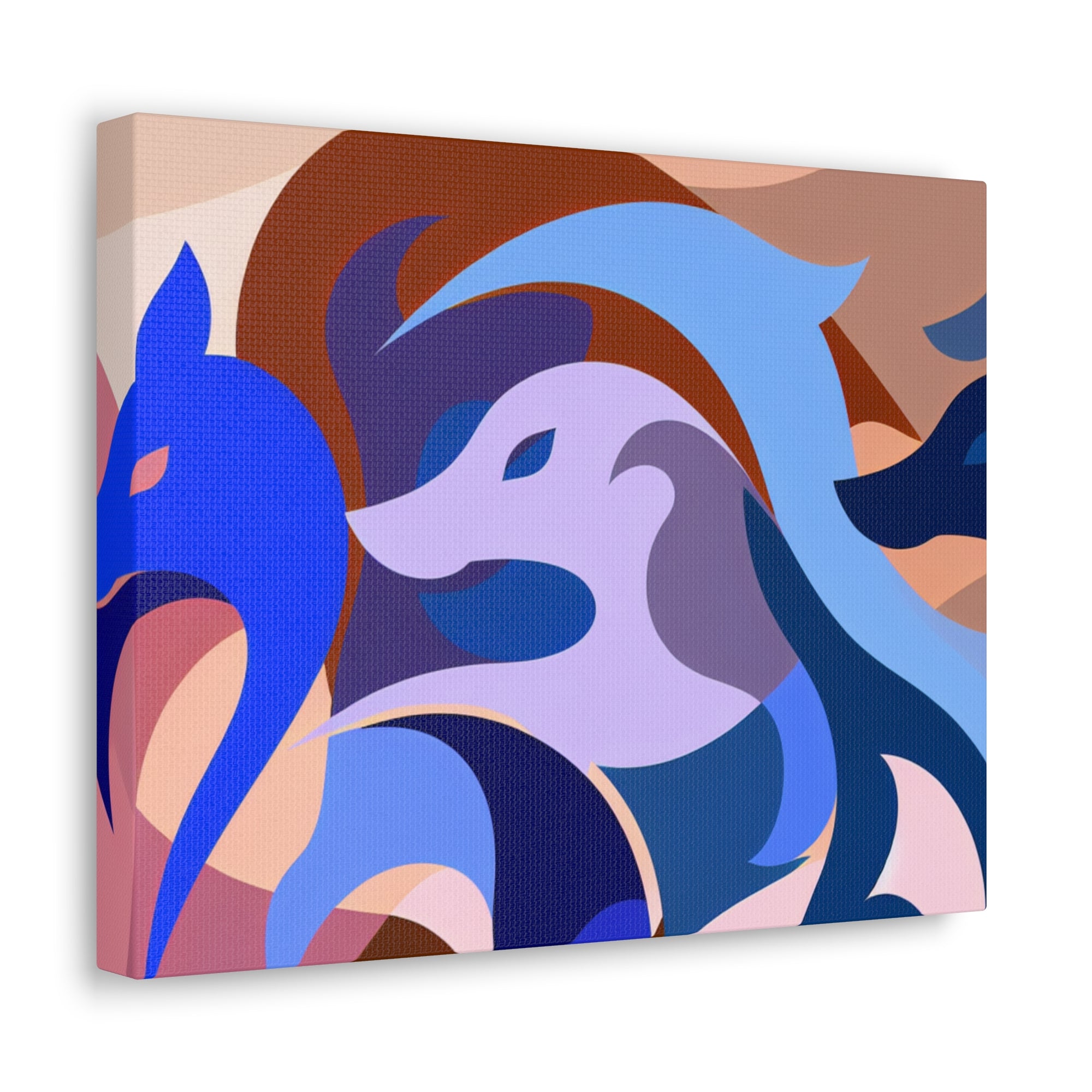 Foxes in Fluidity | Canvas