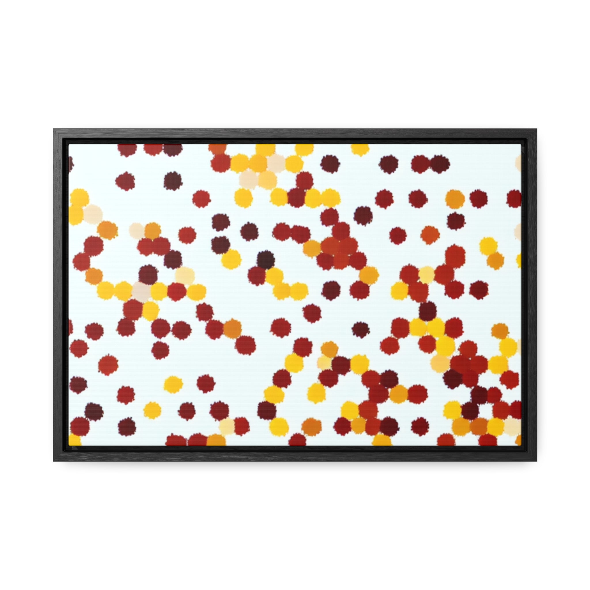 Ebullient Dots of Harmony | Framed Canvas