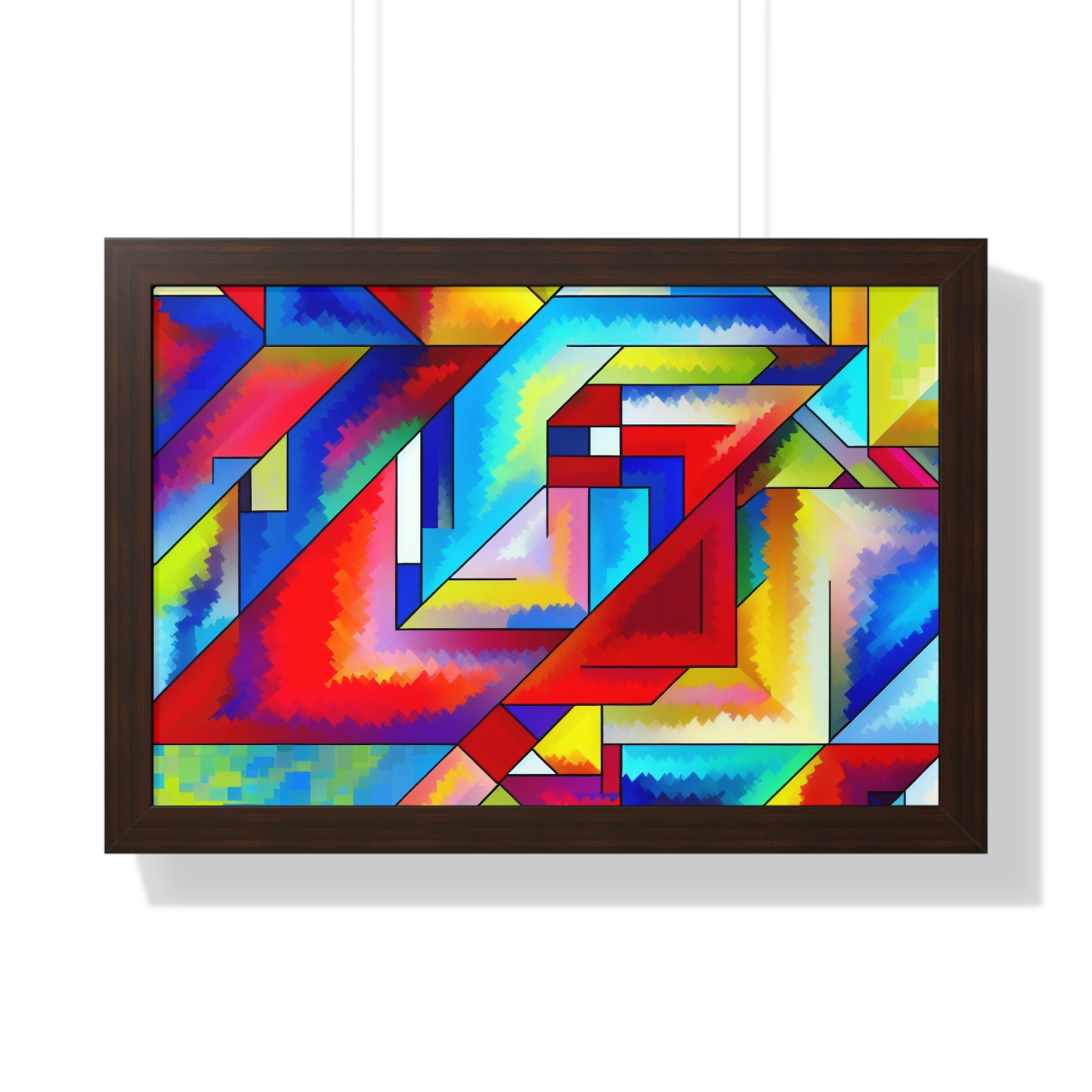 Energetic Harmony in Shapes | Framed Print