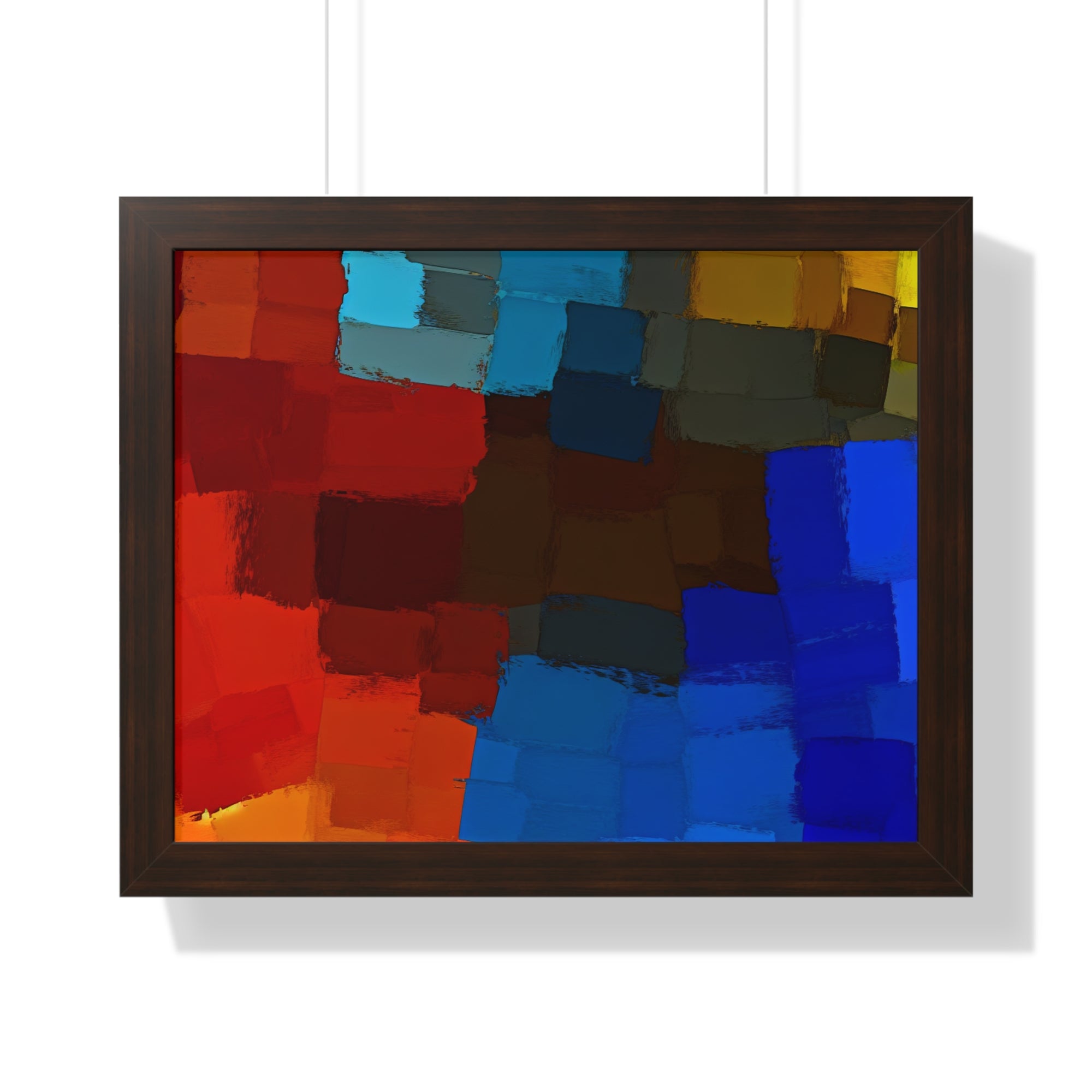 Chromatic Interplay and Duet | Framed Print