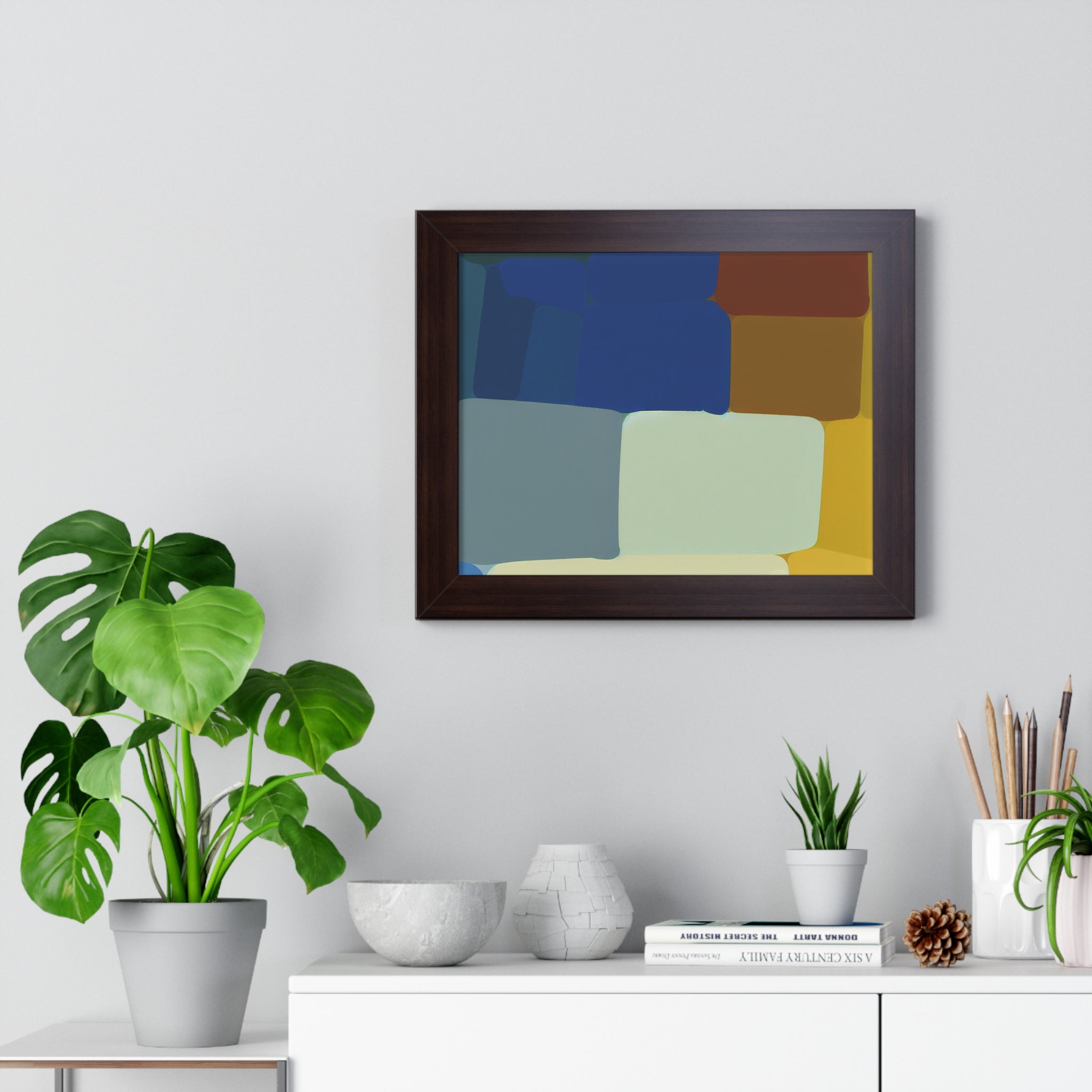 Fluid Harmony and Depth | Framed Print