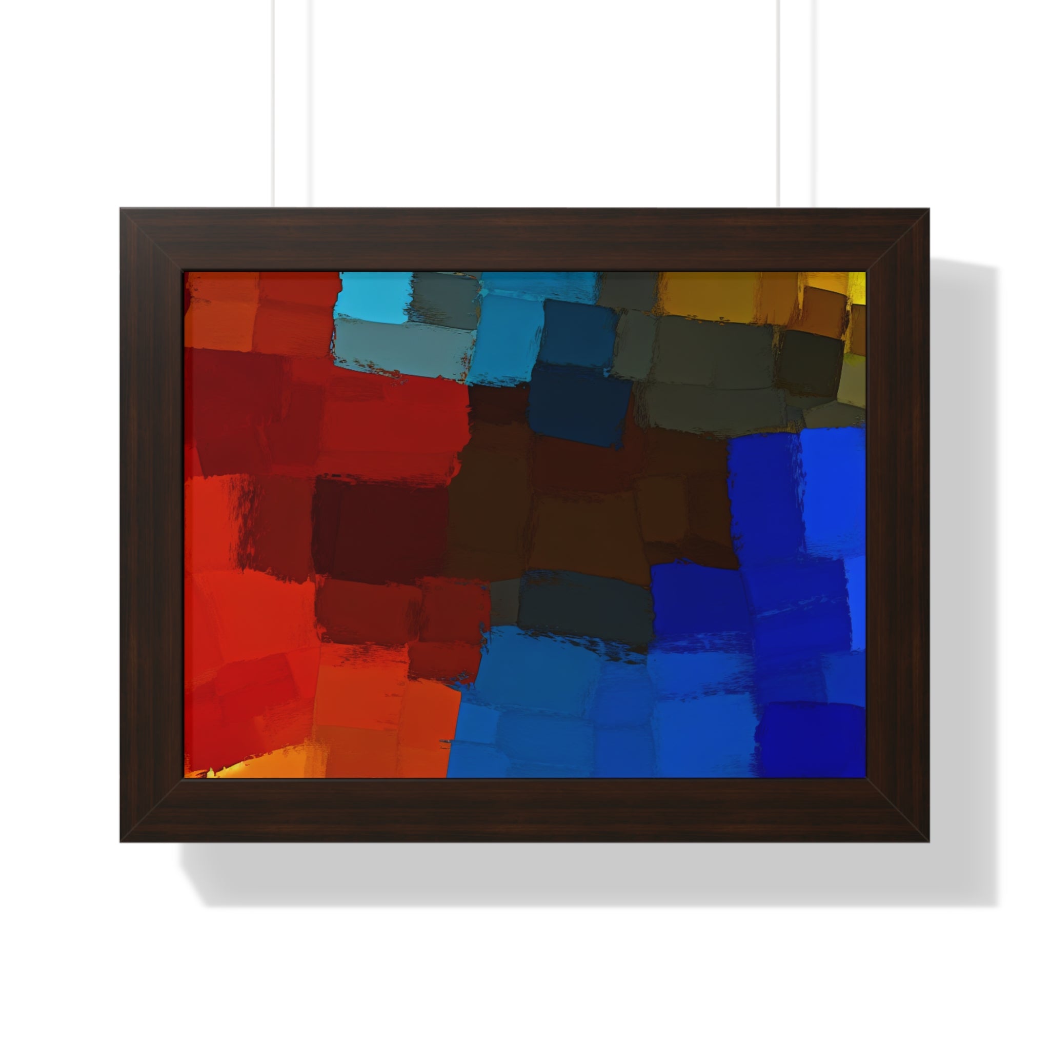 Chromatic Interplay and Duet | Framed Print