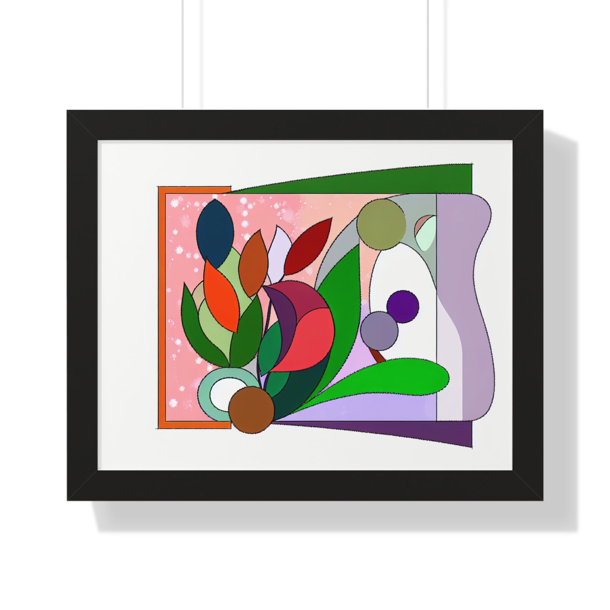 Verdant Whispers and Blooms | Framed Print