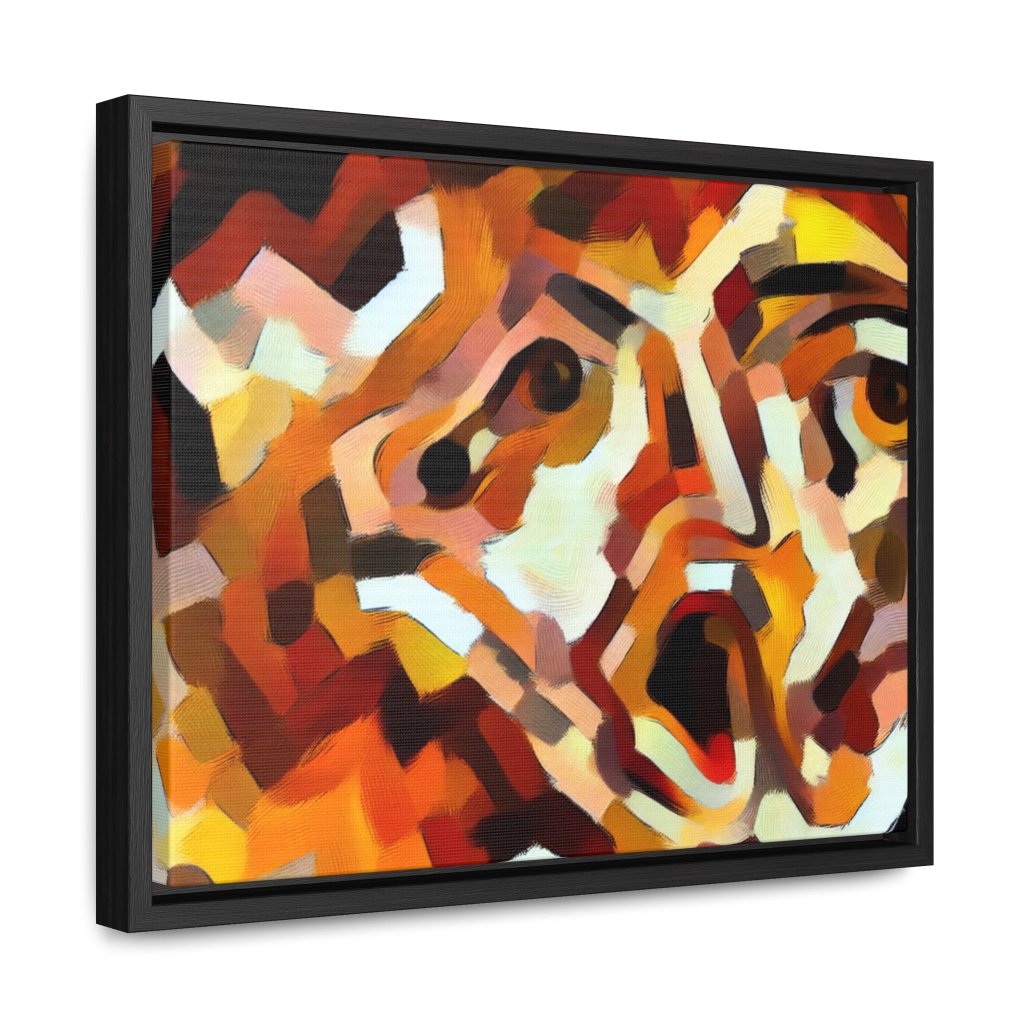 Fiery Unraveling and Dread | Framed Canvas