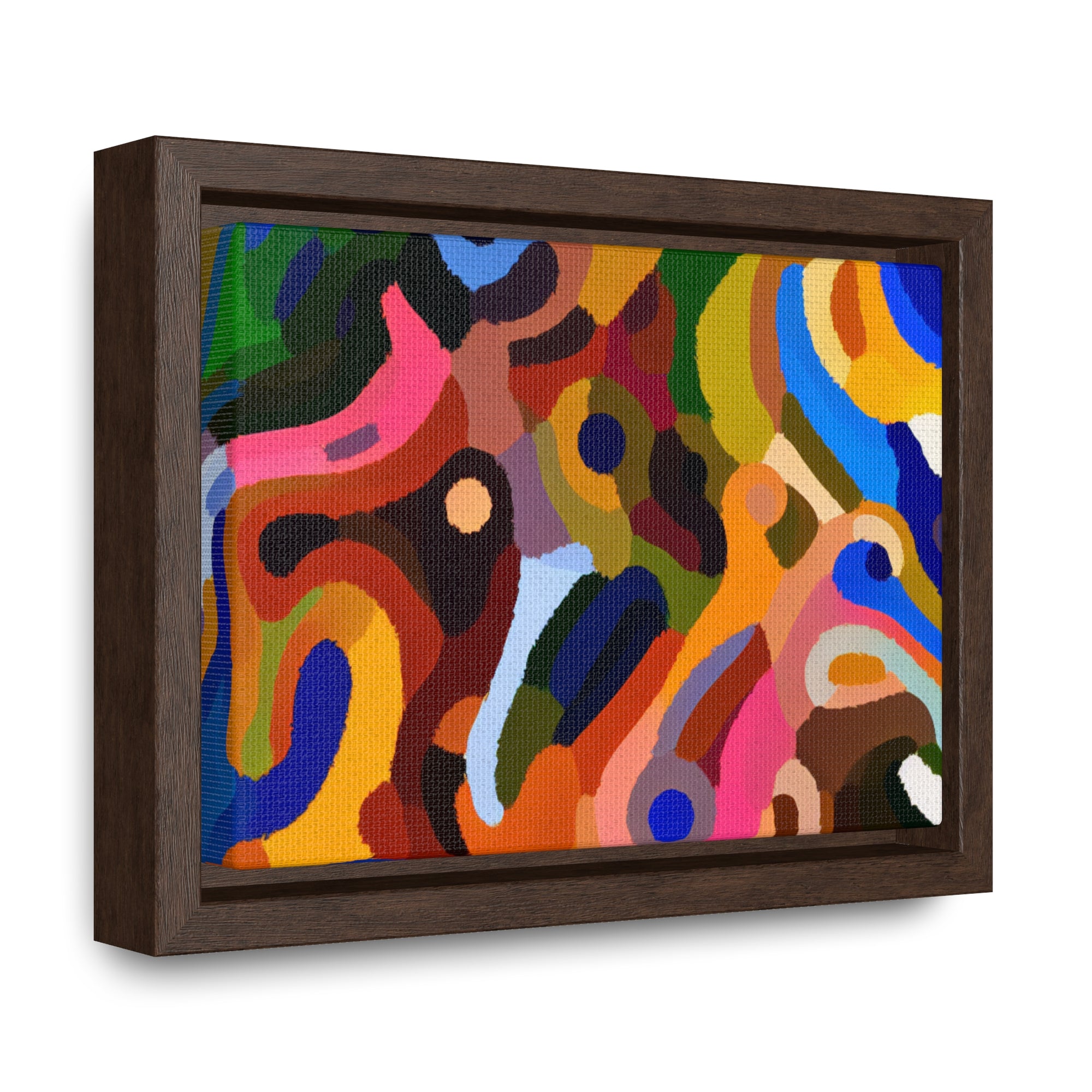 Primal Whispers of Motion | Framed Canvas