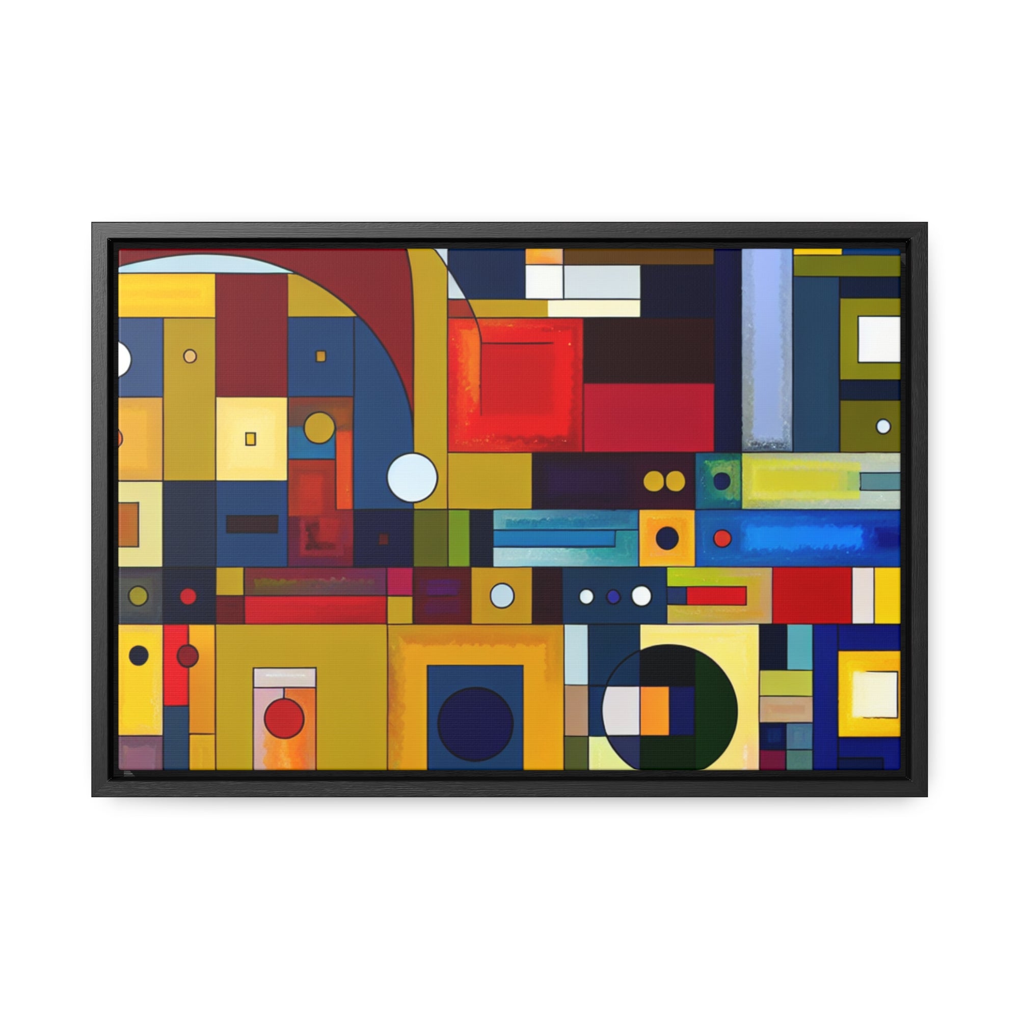 Chromatic Intersections | Framed Canvas