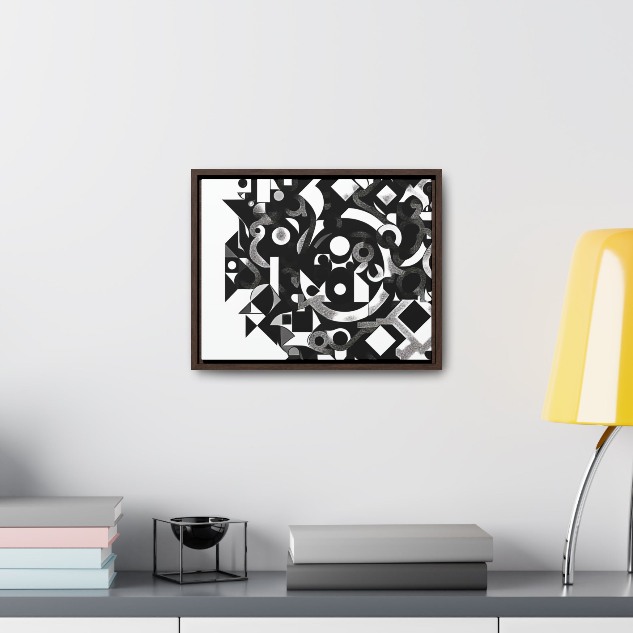 Eclipse of Contrast | Framed Canvas