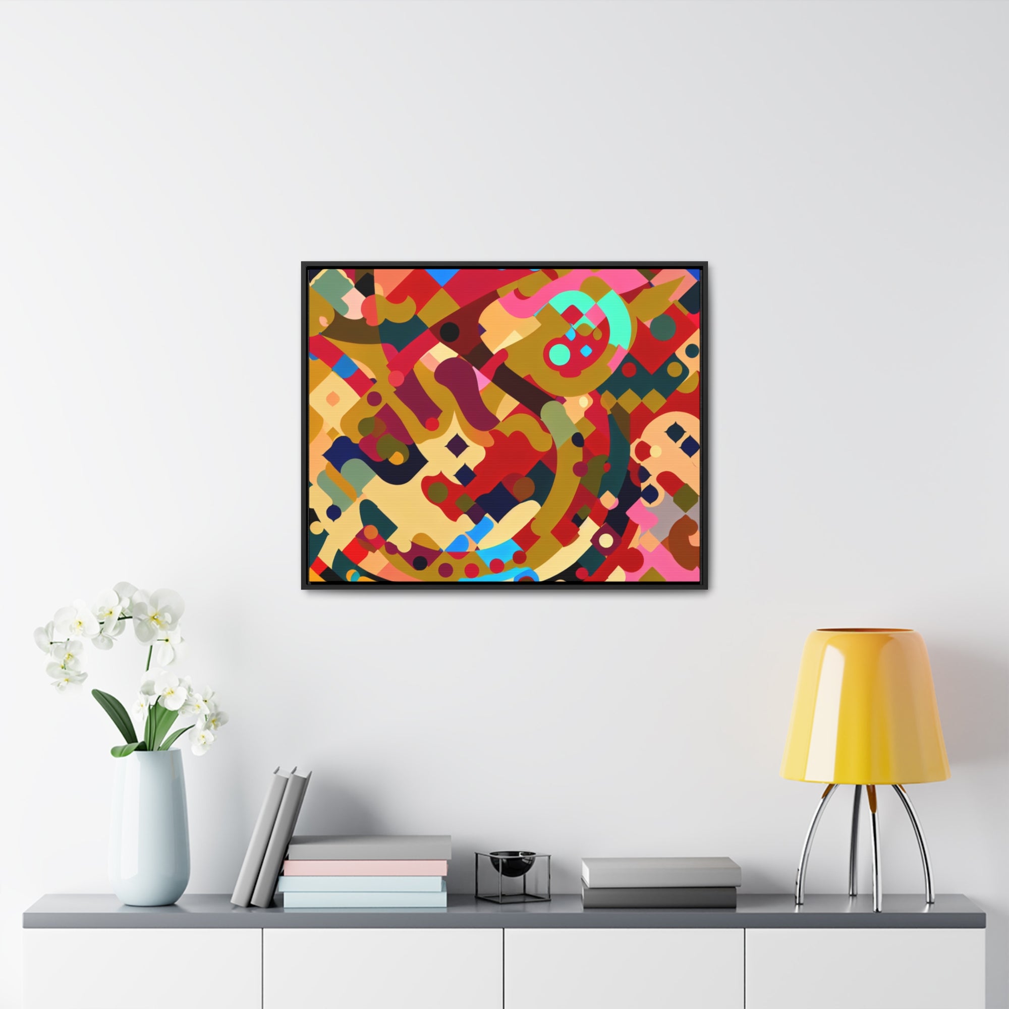 Whispers of Color and Form | Framed Canvas