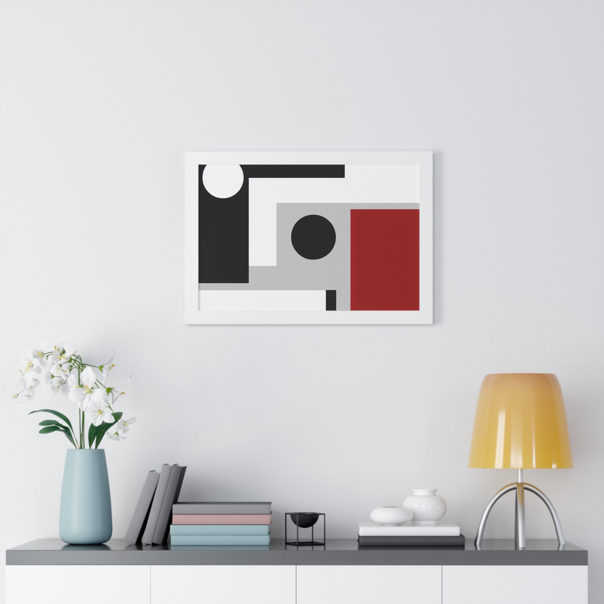 Geometric Reverie and Contrast | Framed Print