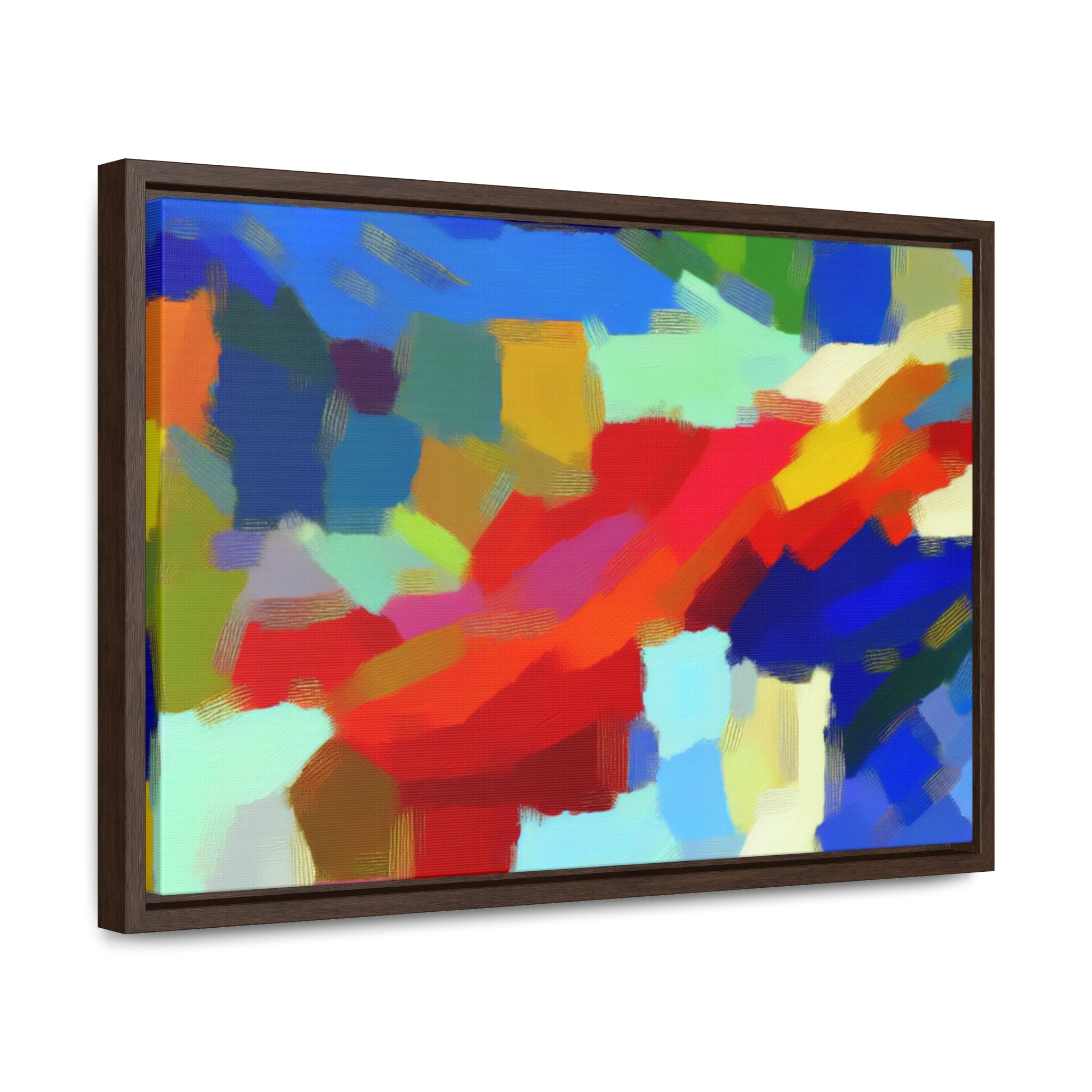 Rhythmic Color Dance | Framed Canvas