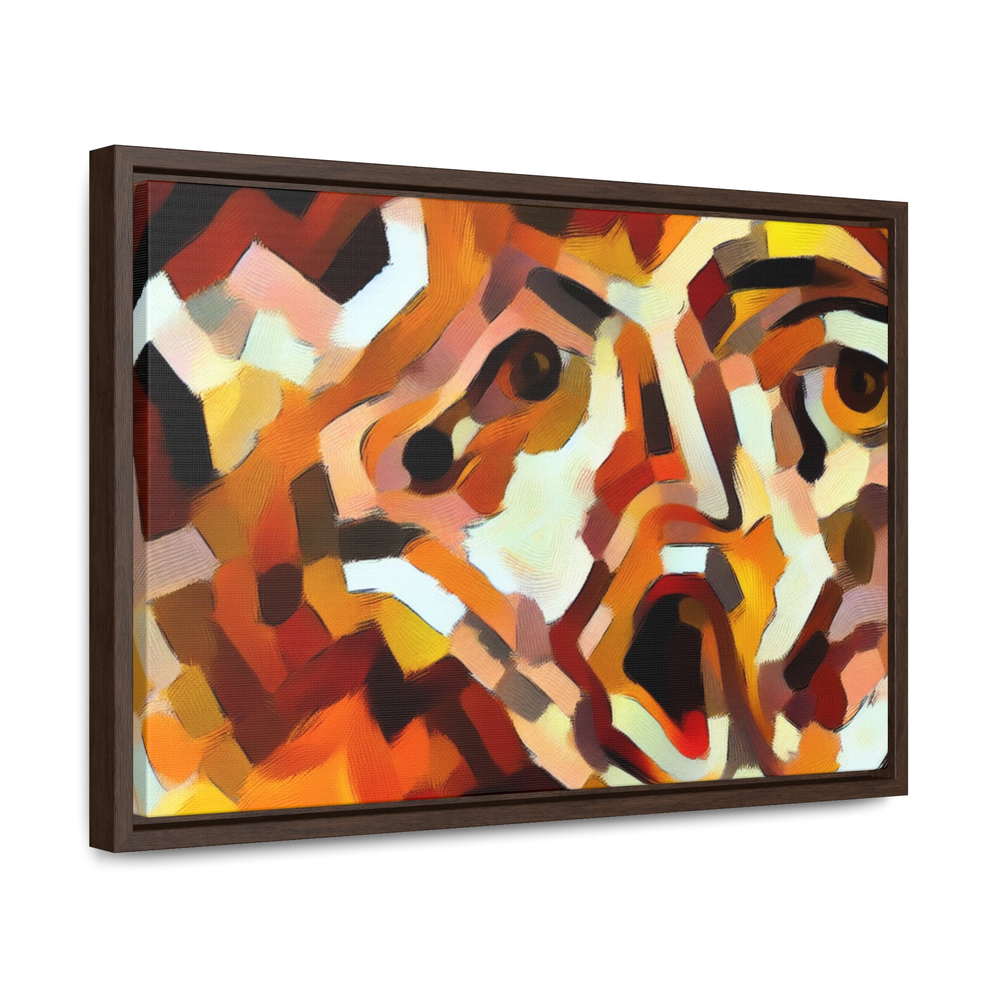 Fiery Unraveling and Dread | Framed Canvas