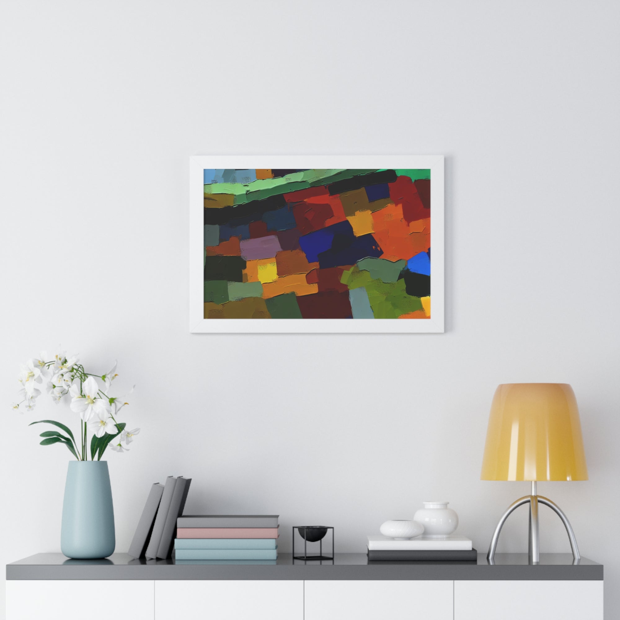 Chromatic Drift and Depth | Framed Print