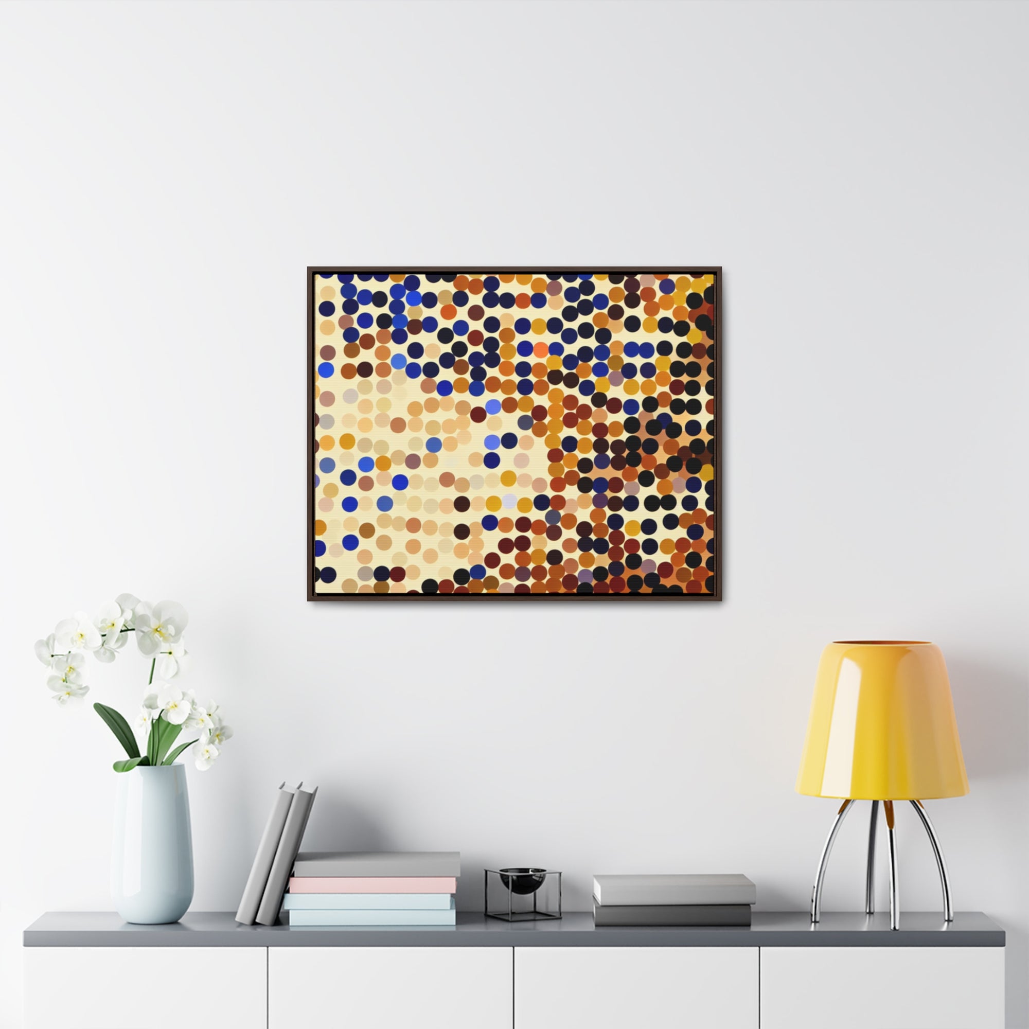 Whispers of Circles | Framed Canvas