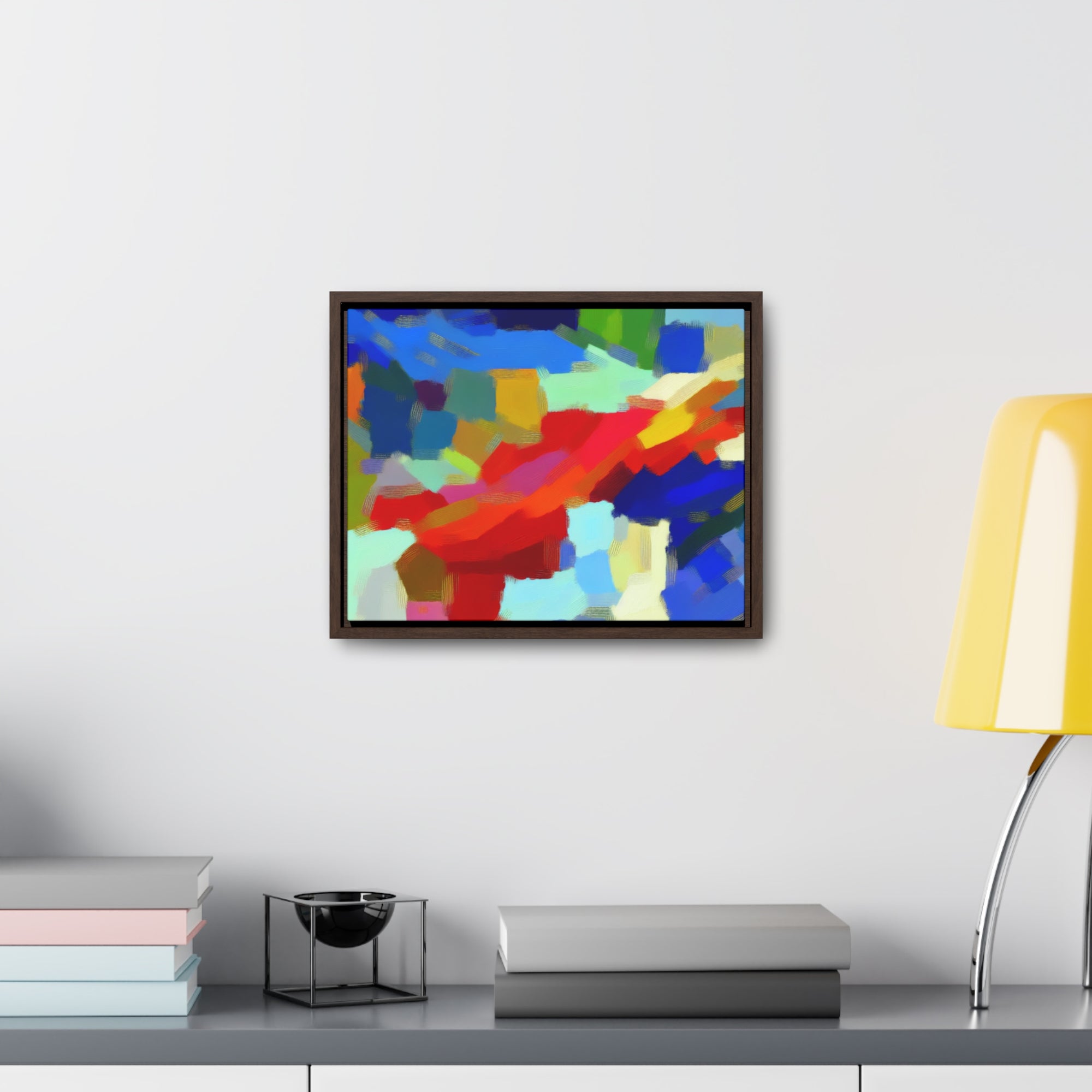 Rhythmic Color Dance | Framed Canvas