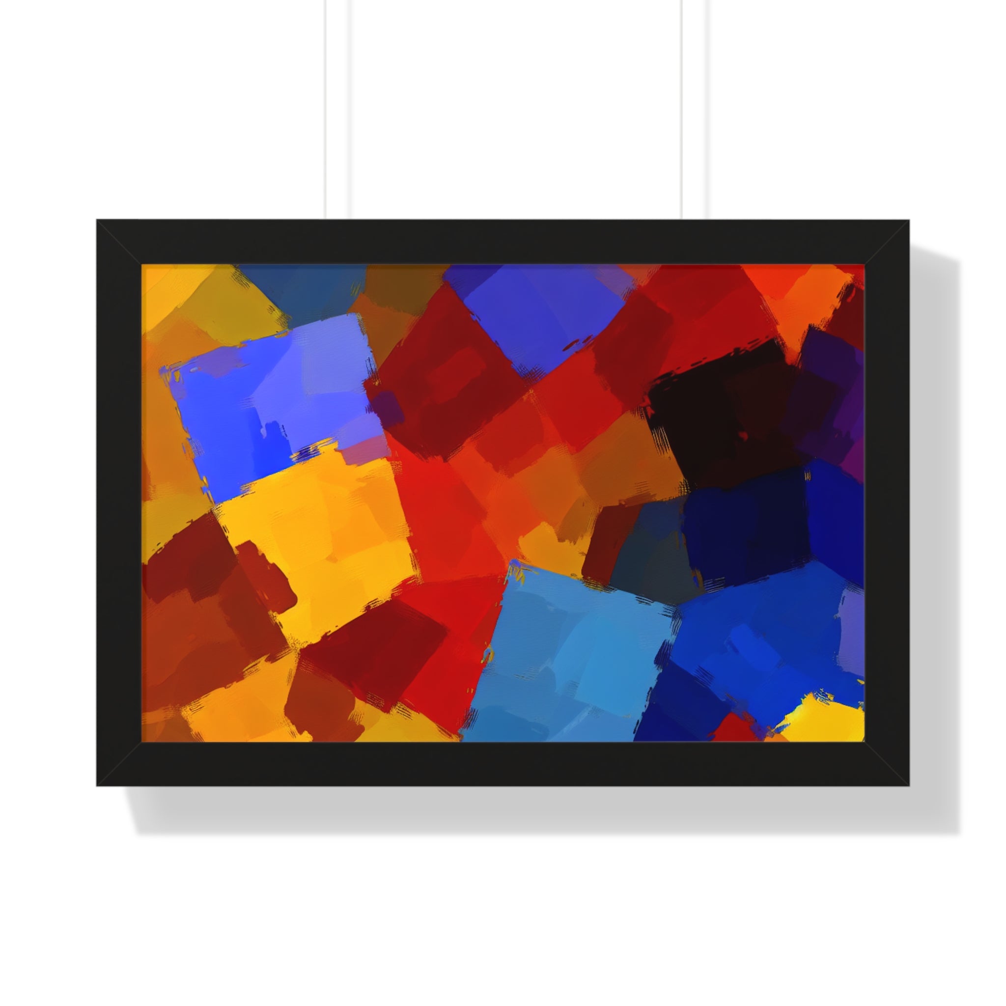 Prismatic Whirl and Flow | Framed Print