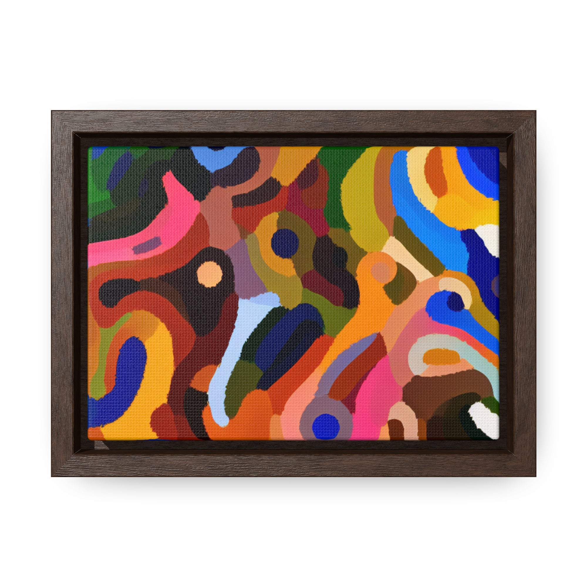 Primal Whispers of Motion | Framed Canvas