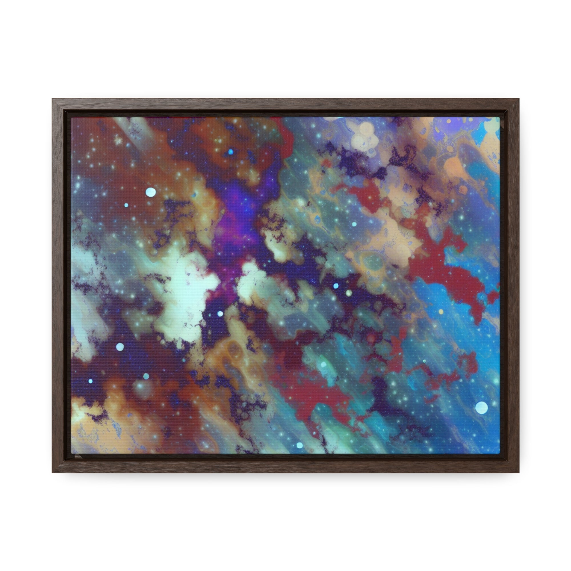 Stellar Whispers and Cosmic Dreams | Framed Canvas