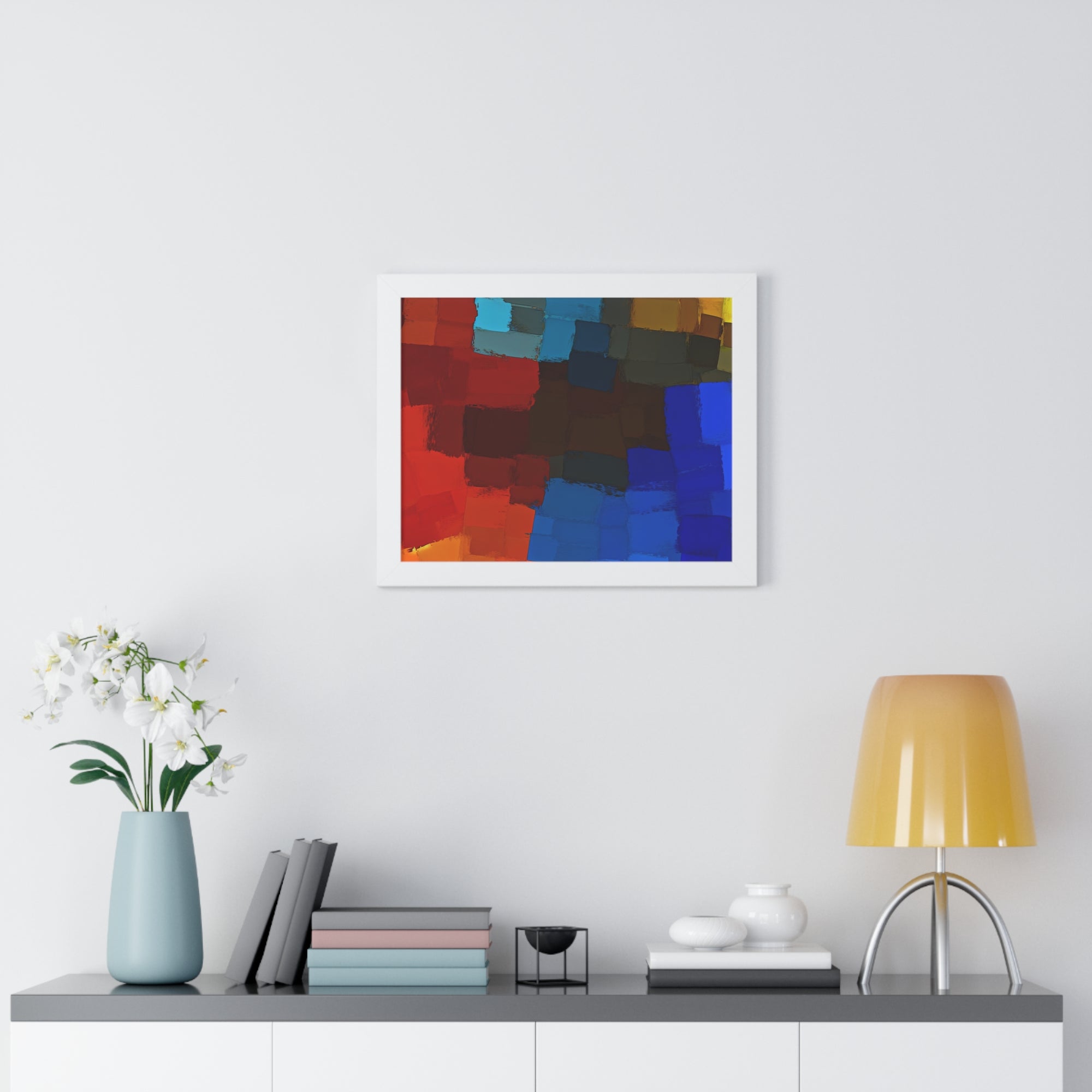 Chromatic Interplay and Duet | Framed Print